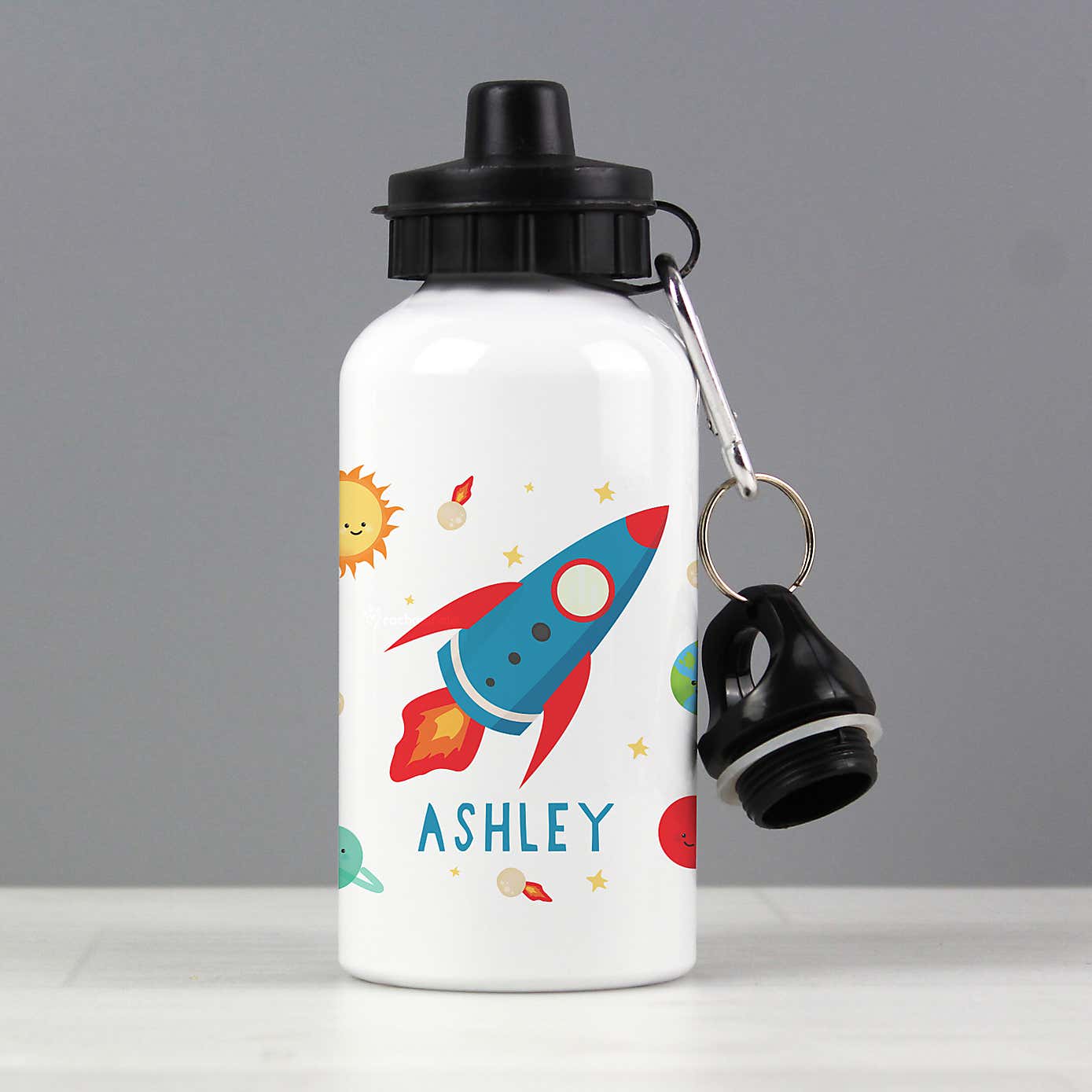 Personalised Rocket Metal Drinks Bottle