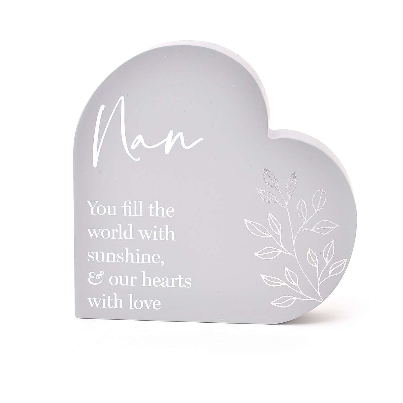 Nan Moments Heart Plaque