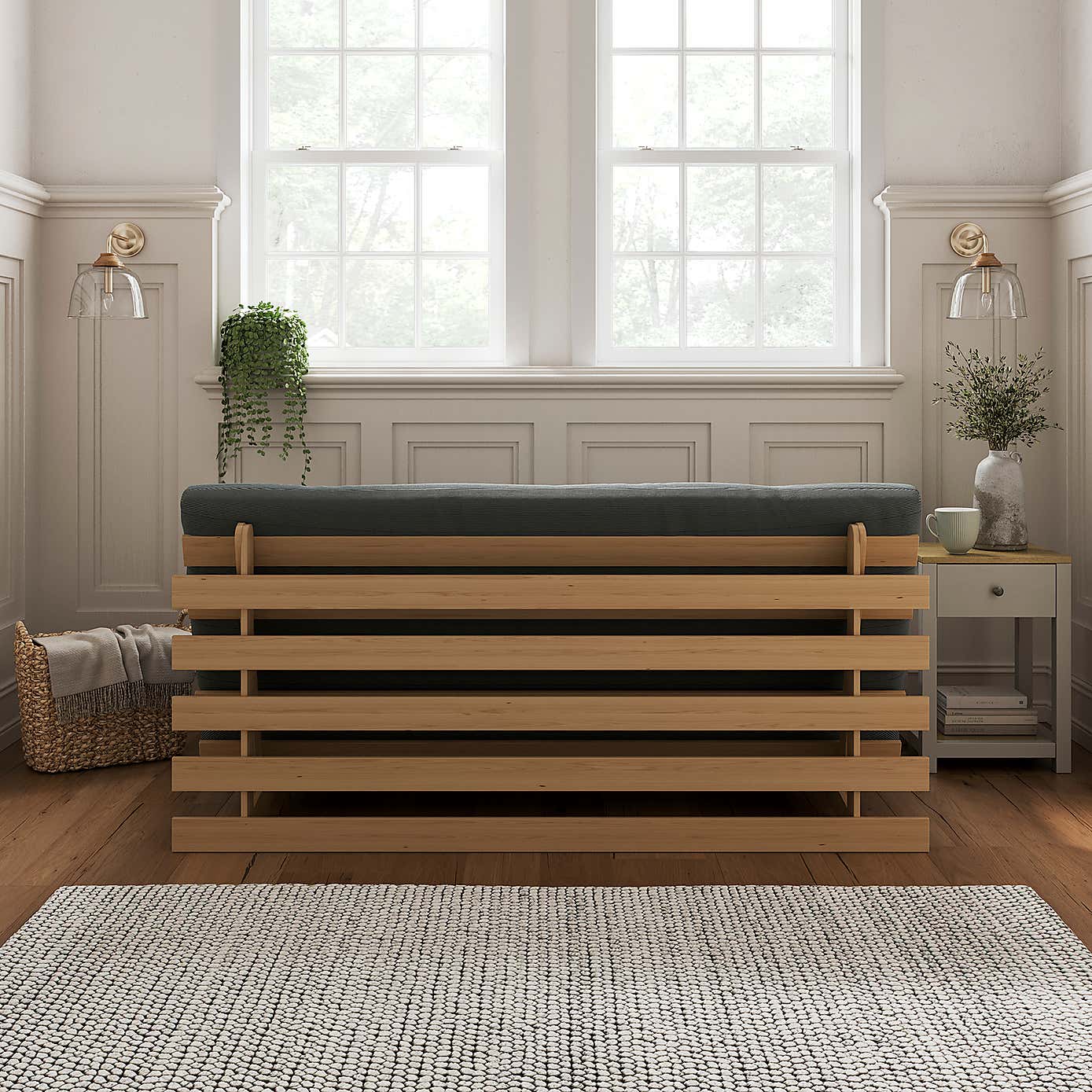 Mito Ribbed Double Futon