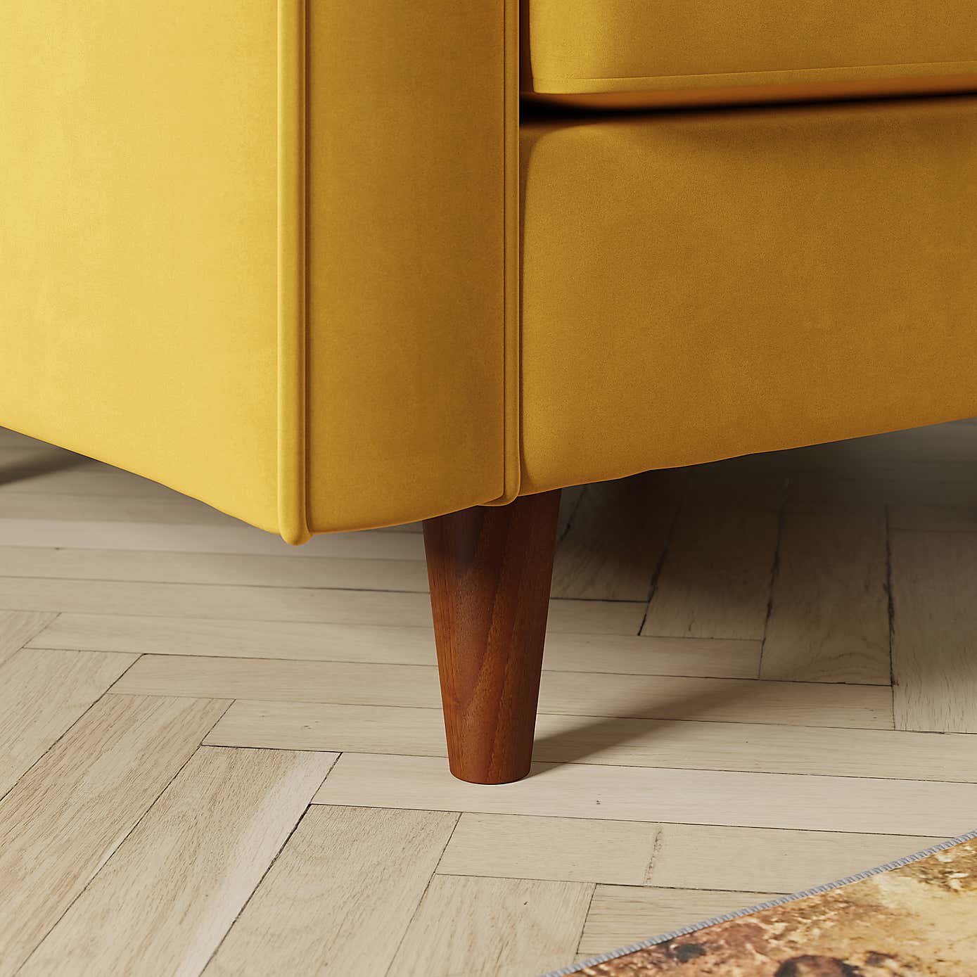 Zoe Plain Velvet Armchair