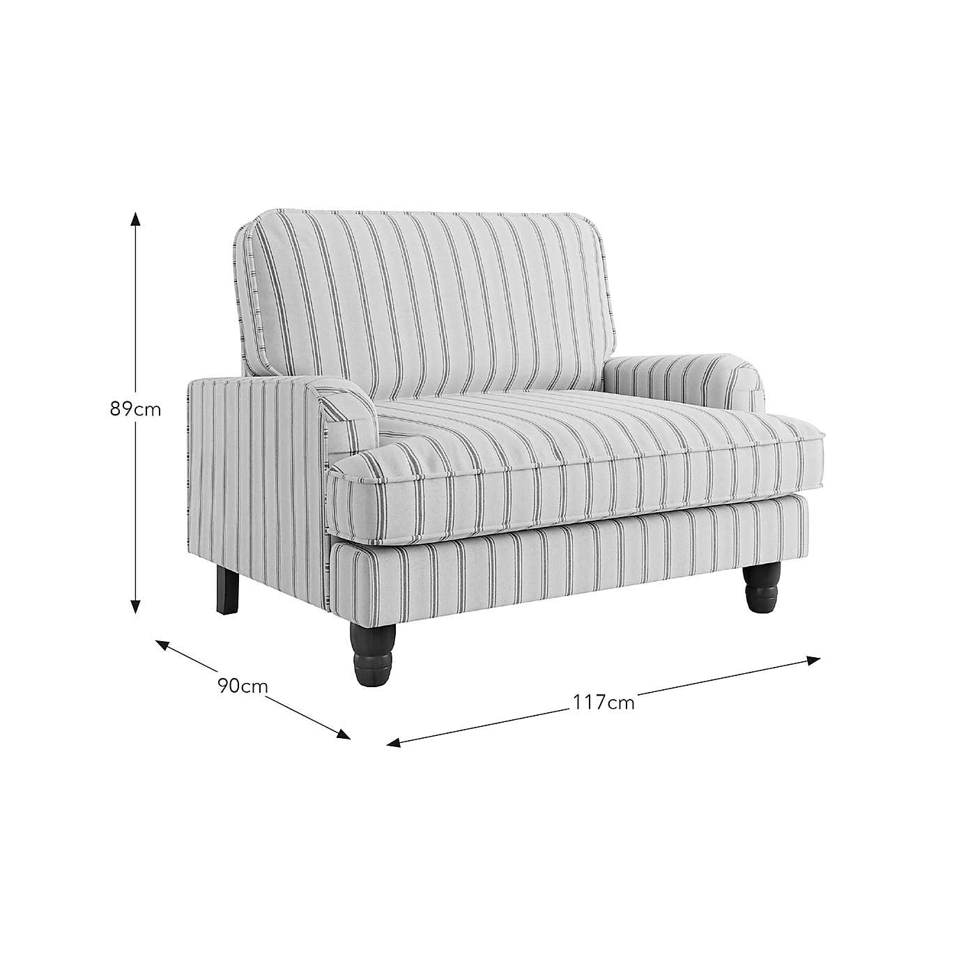 Beatrice Folkstone Stripe Snuggle Chair