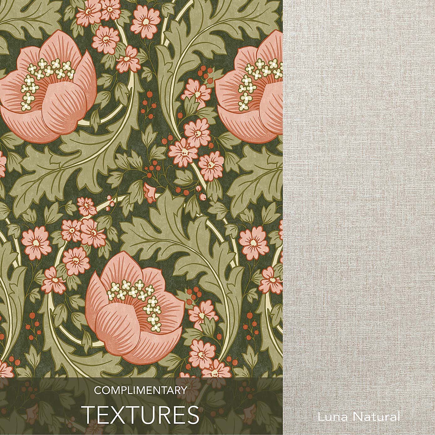 Arts and Crafts Floral Wallpaper