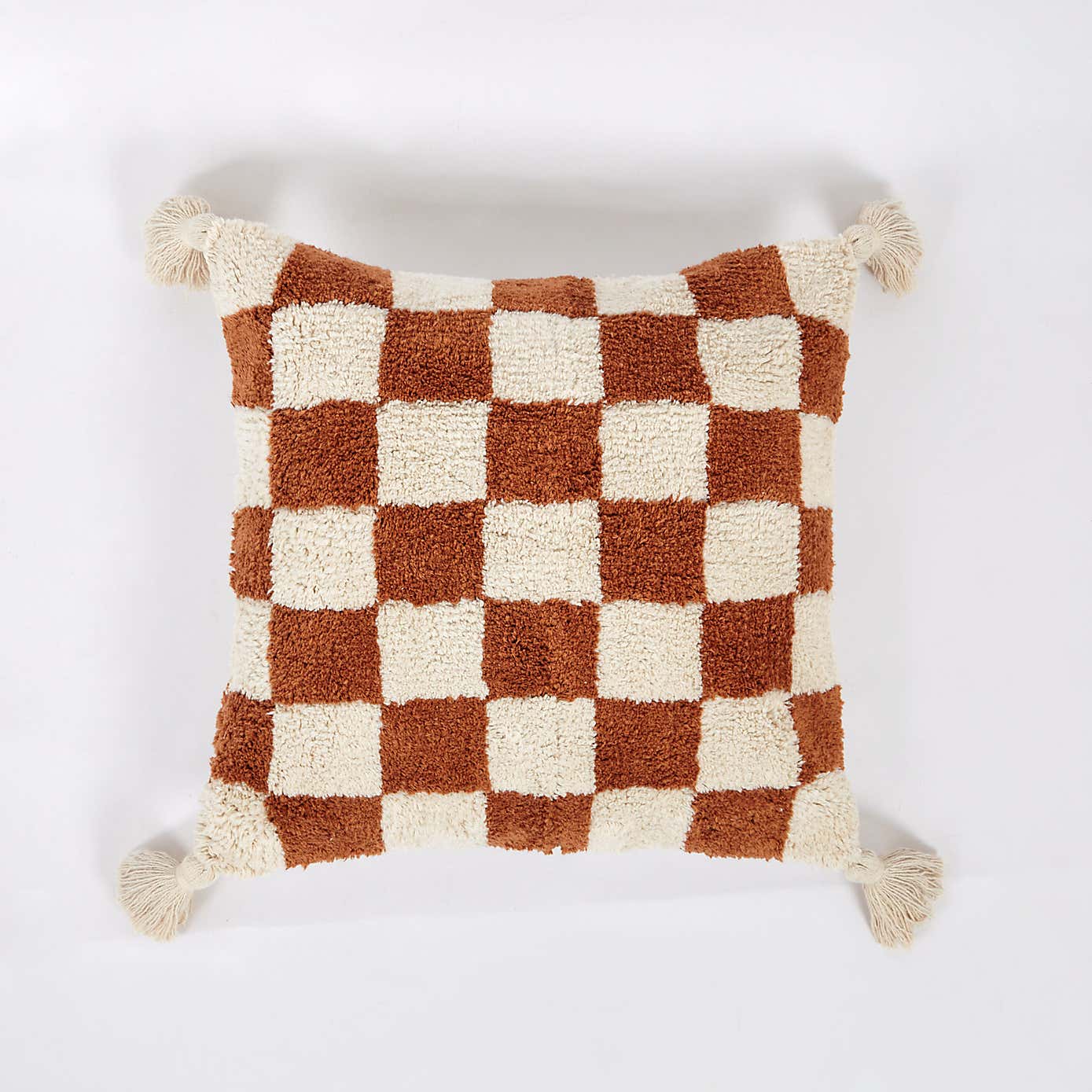 Artisan Checkerboard Butterscotch Cushion Cover