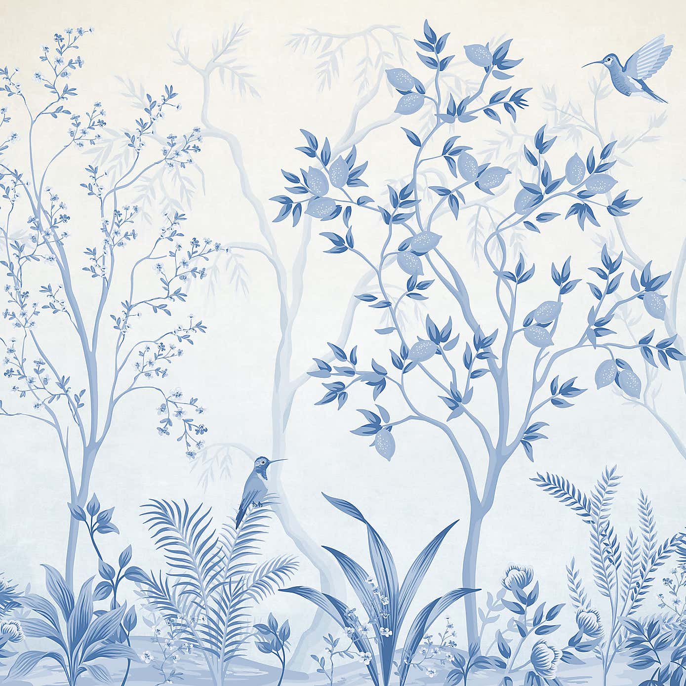 Archive Tree Blue Mural