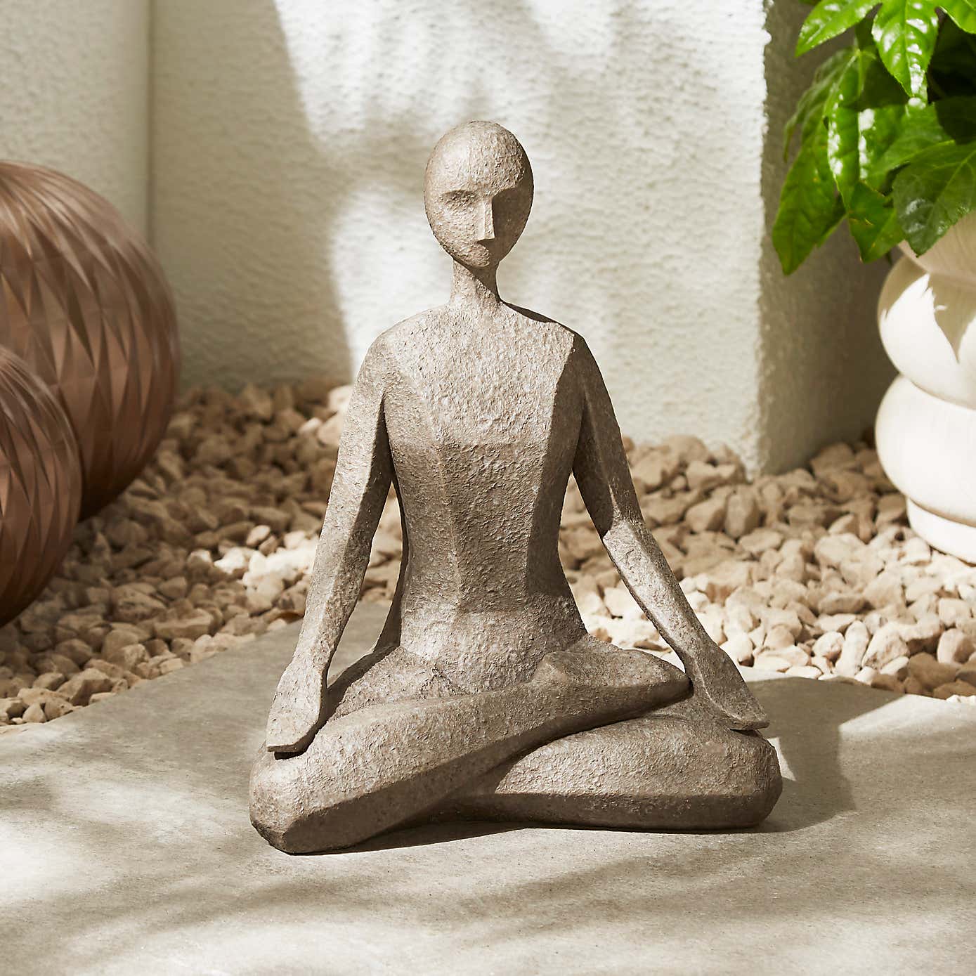 Yoga Posed Indoor Outdoor Ornament