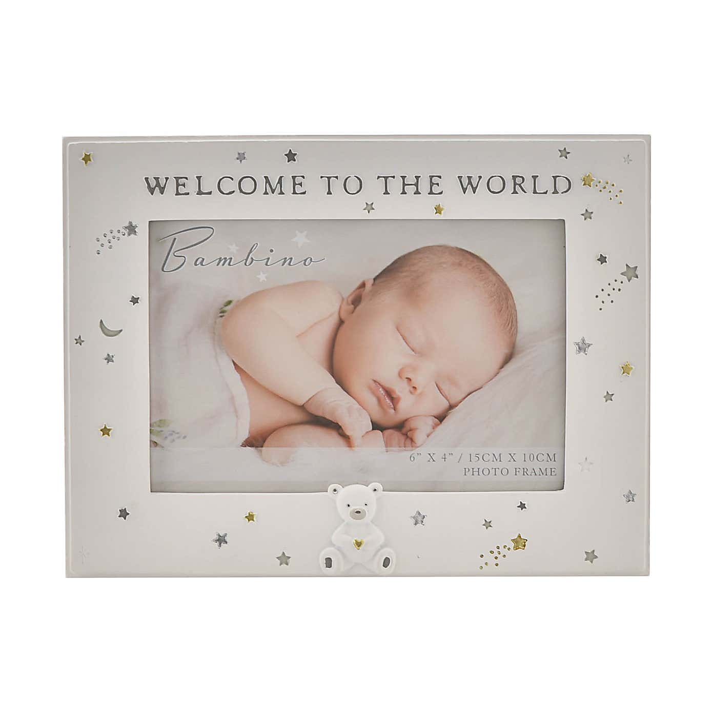 Bambino Resin Welcome To The World Photo Frame