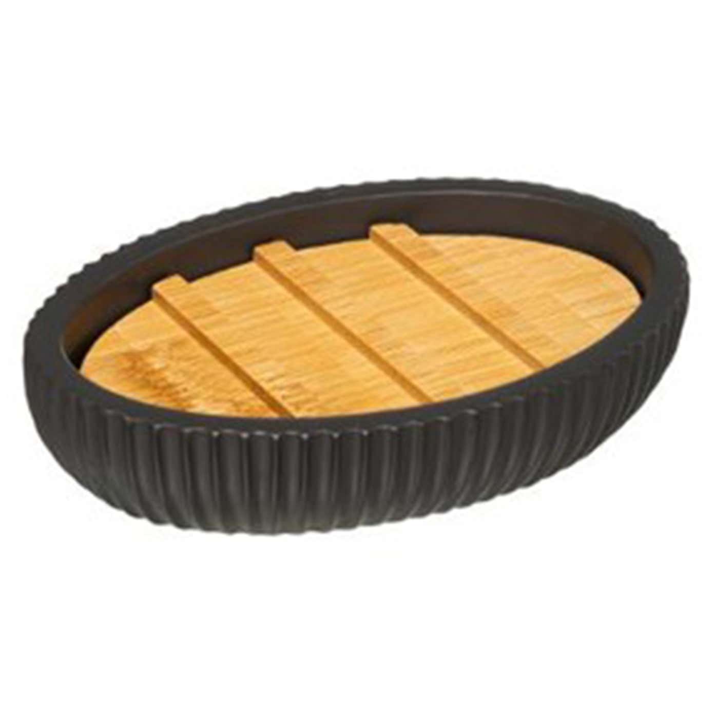 Modern Bamboo 3 Piece Bathroom Accessories Set