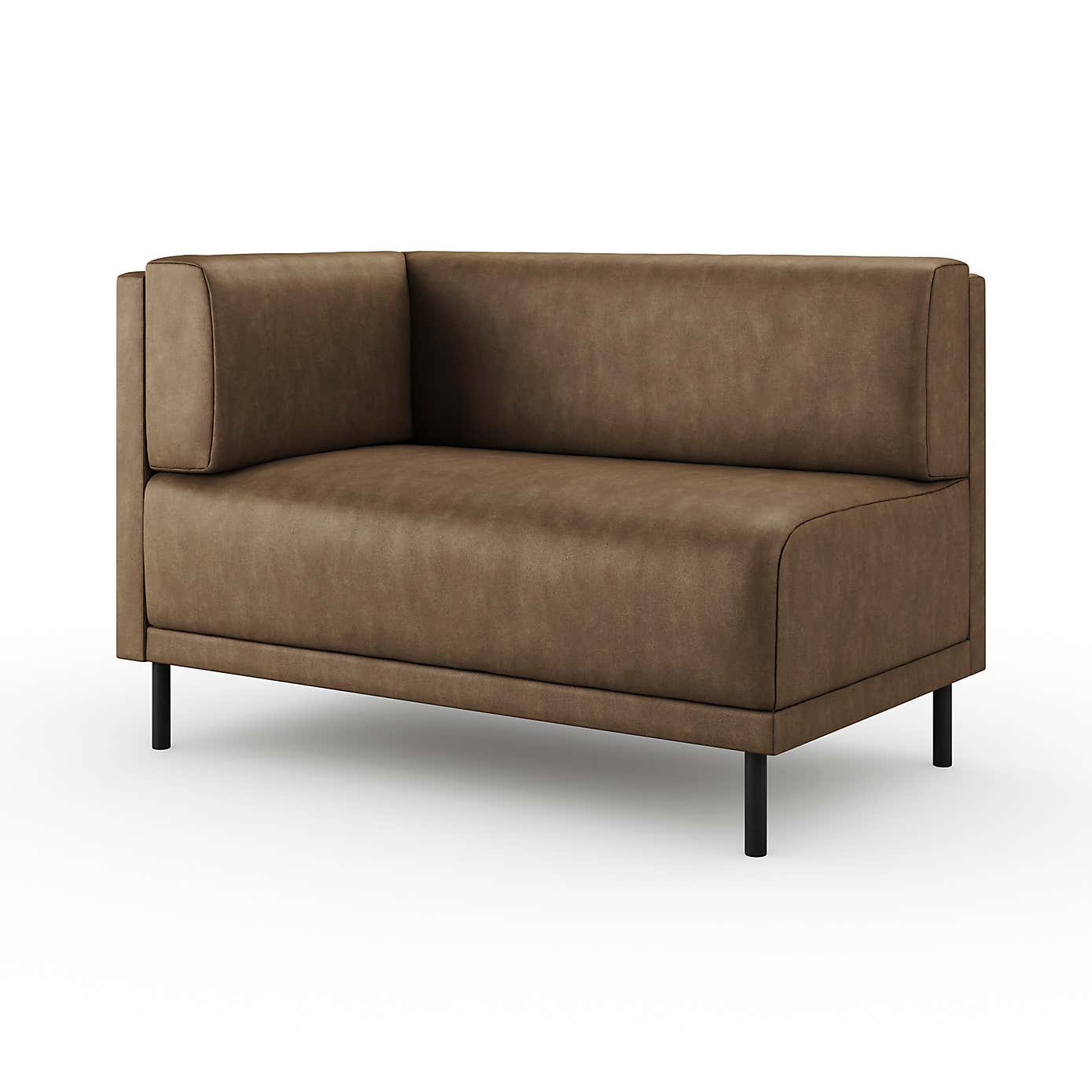 Mae Corner Dining Bench, Faux Leather