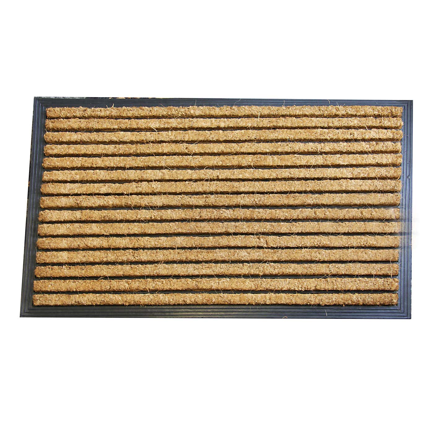 Jumbo Stripe Rubber and Coir Doormat