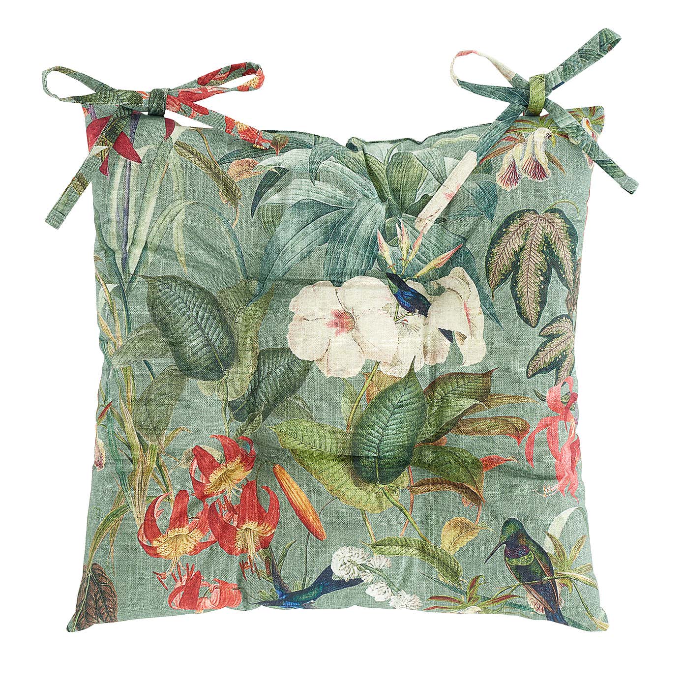 Botanical Birds Seat Pad