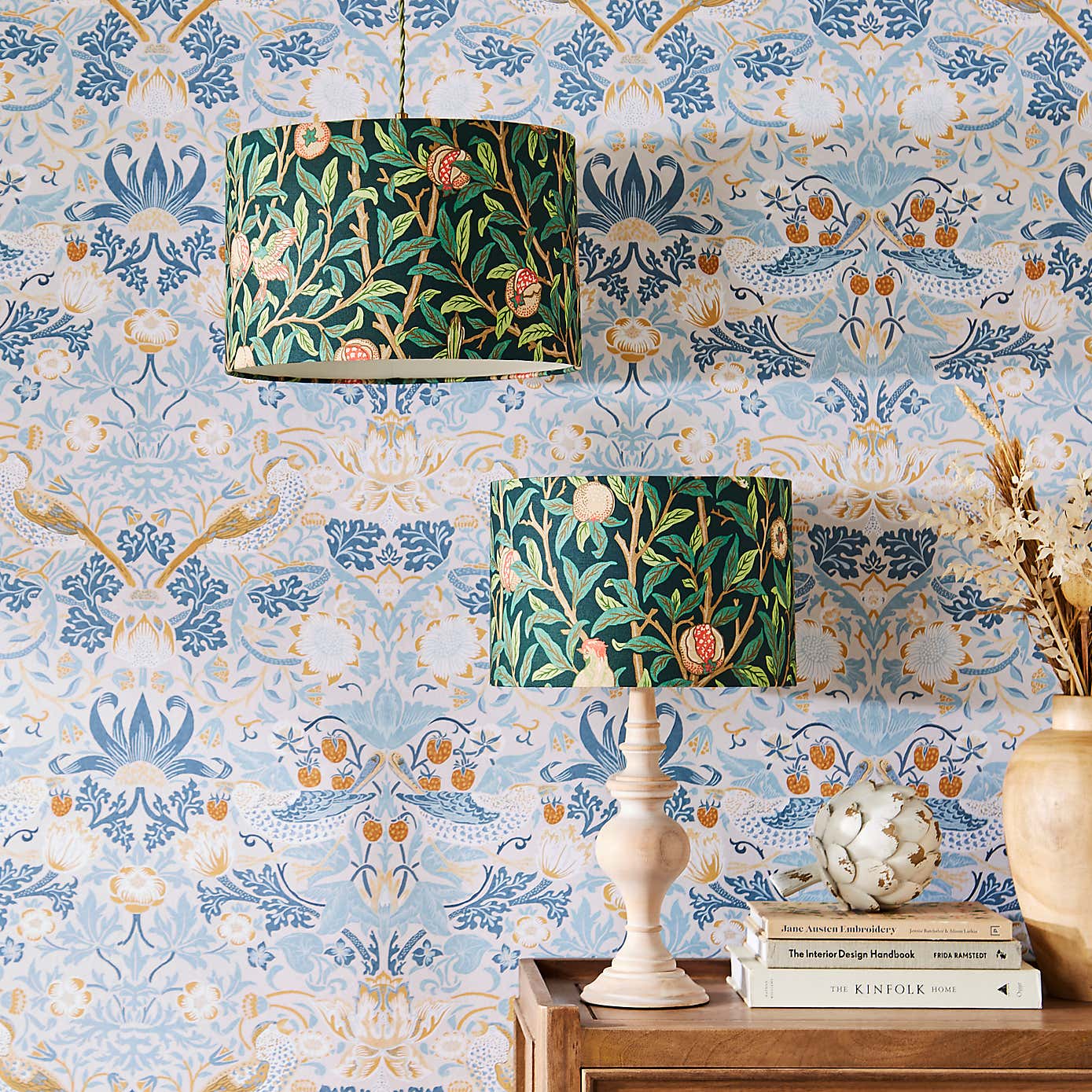 William Morris Bird Pomegranate Lamp Shade