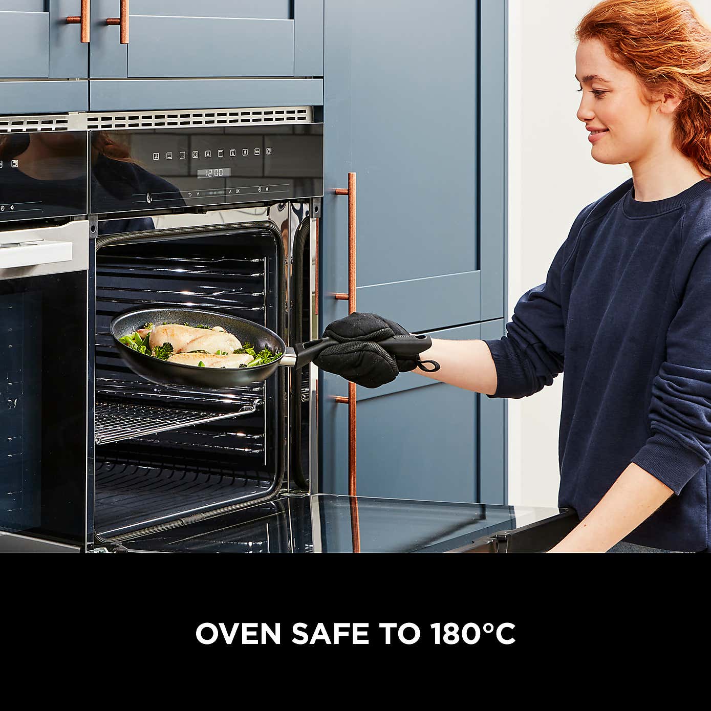 Ninja ZEROSTICK Hard Anodised Classic Sauté Pan with Lid, 26cm