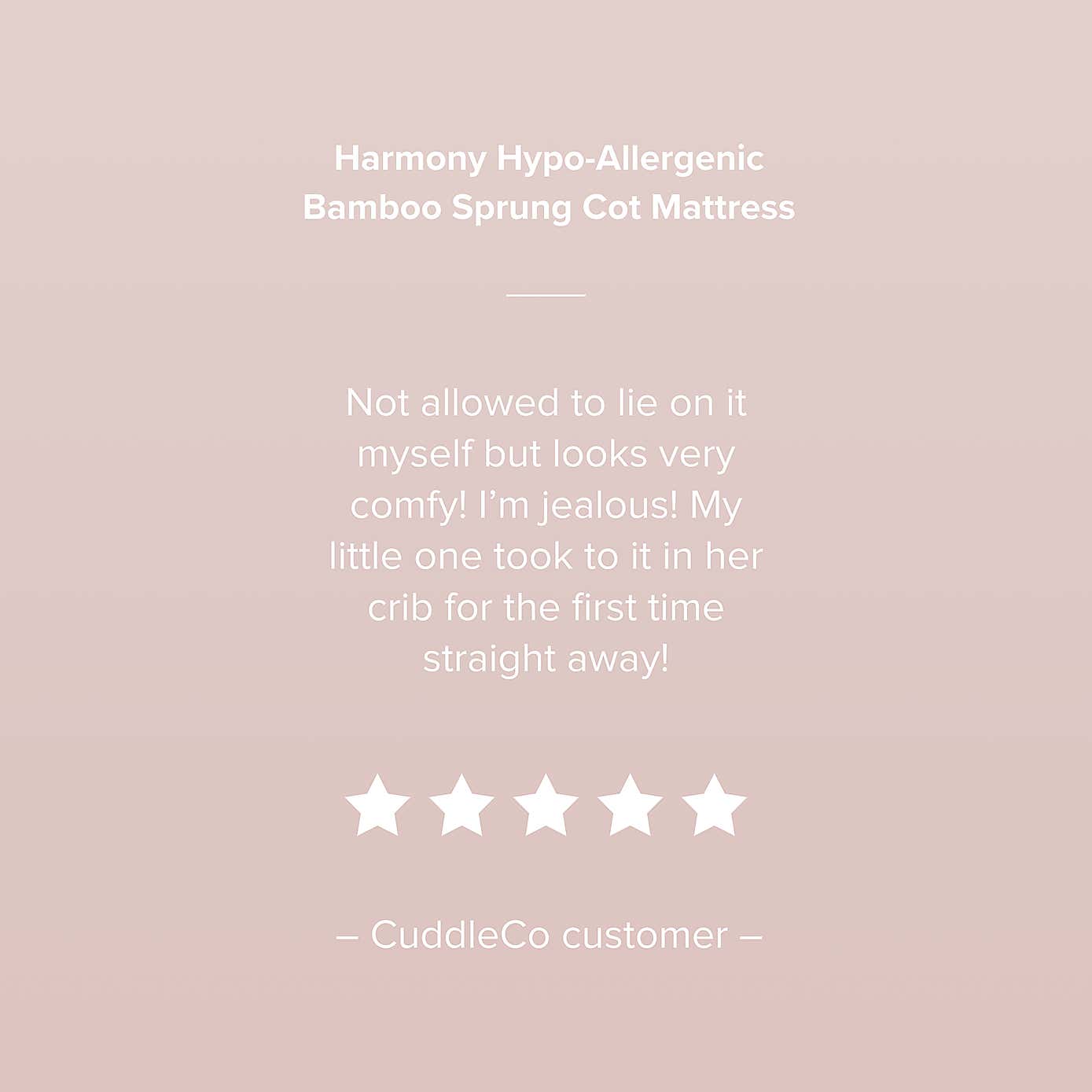 CuddleCo Harmony Hypoallergenic Bamboo Sprung Mattress