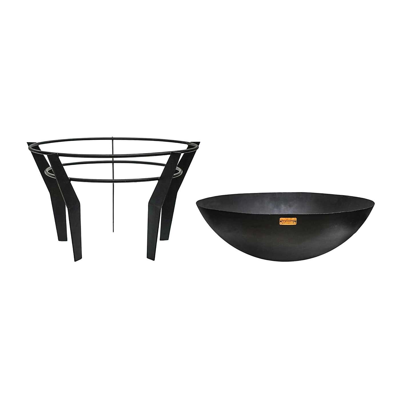 Outdoor Metal Kendal Firebowl with Stand