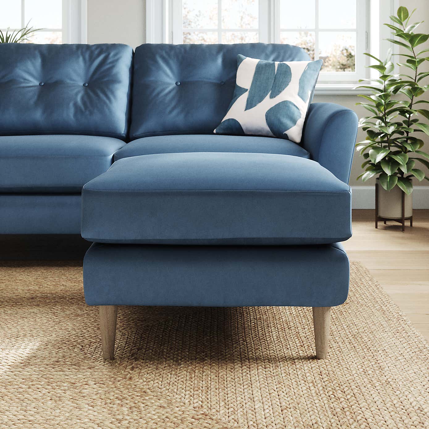 Sven Opulent Velvet Footstool