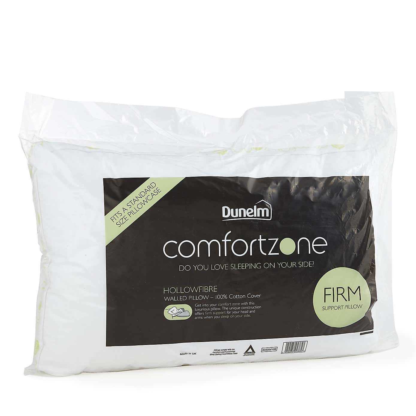 Comfortzone Side Sleeper Box Pillow