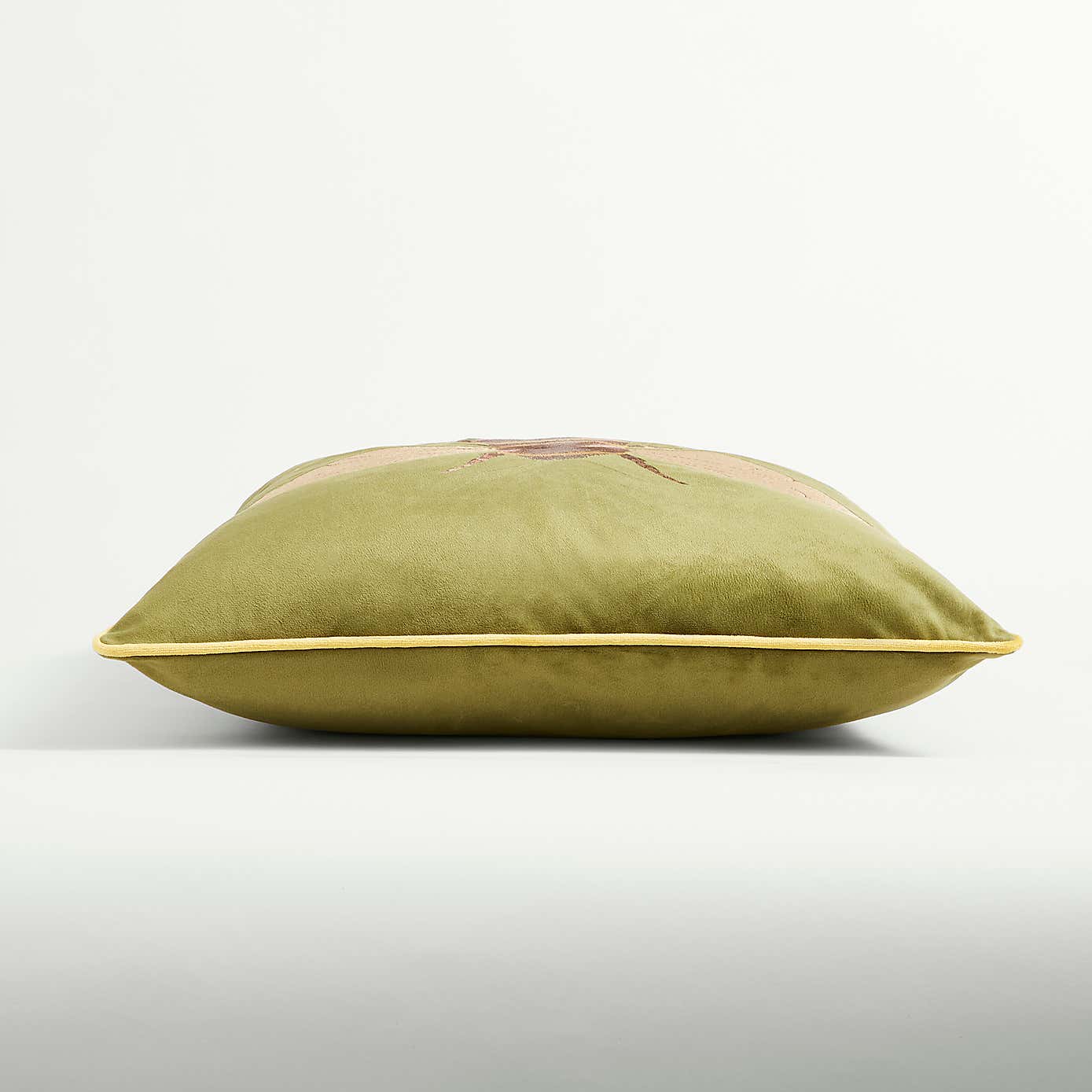 Embroidered Bee Square Cushion