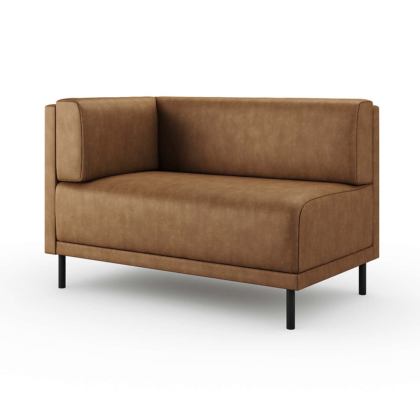 Mae Corner Dining Bench, Faux Leather