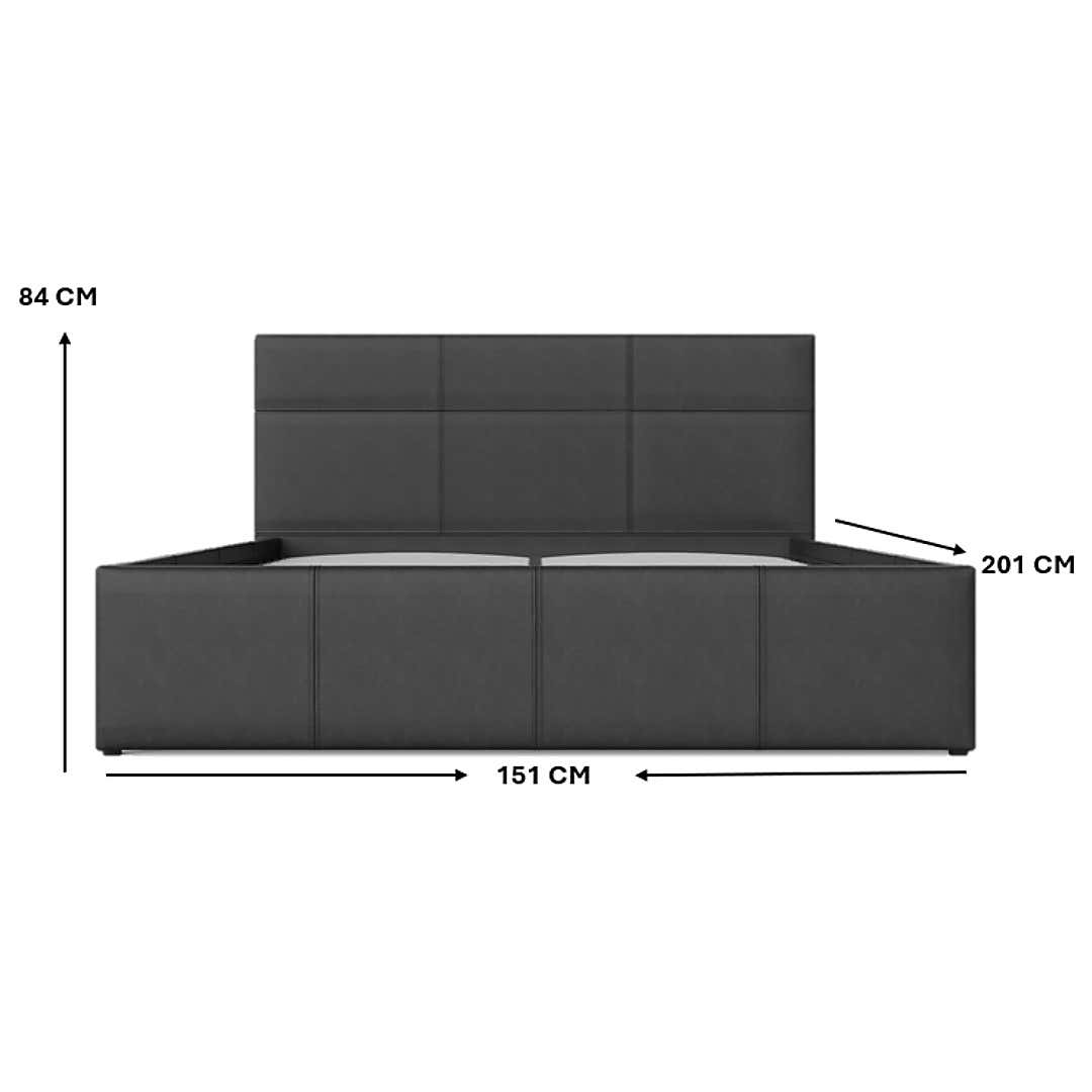 Toronto Black Faux Leather Ottoman Bedstead