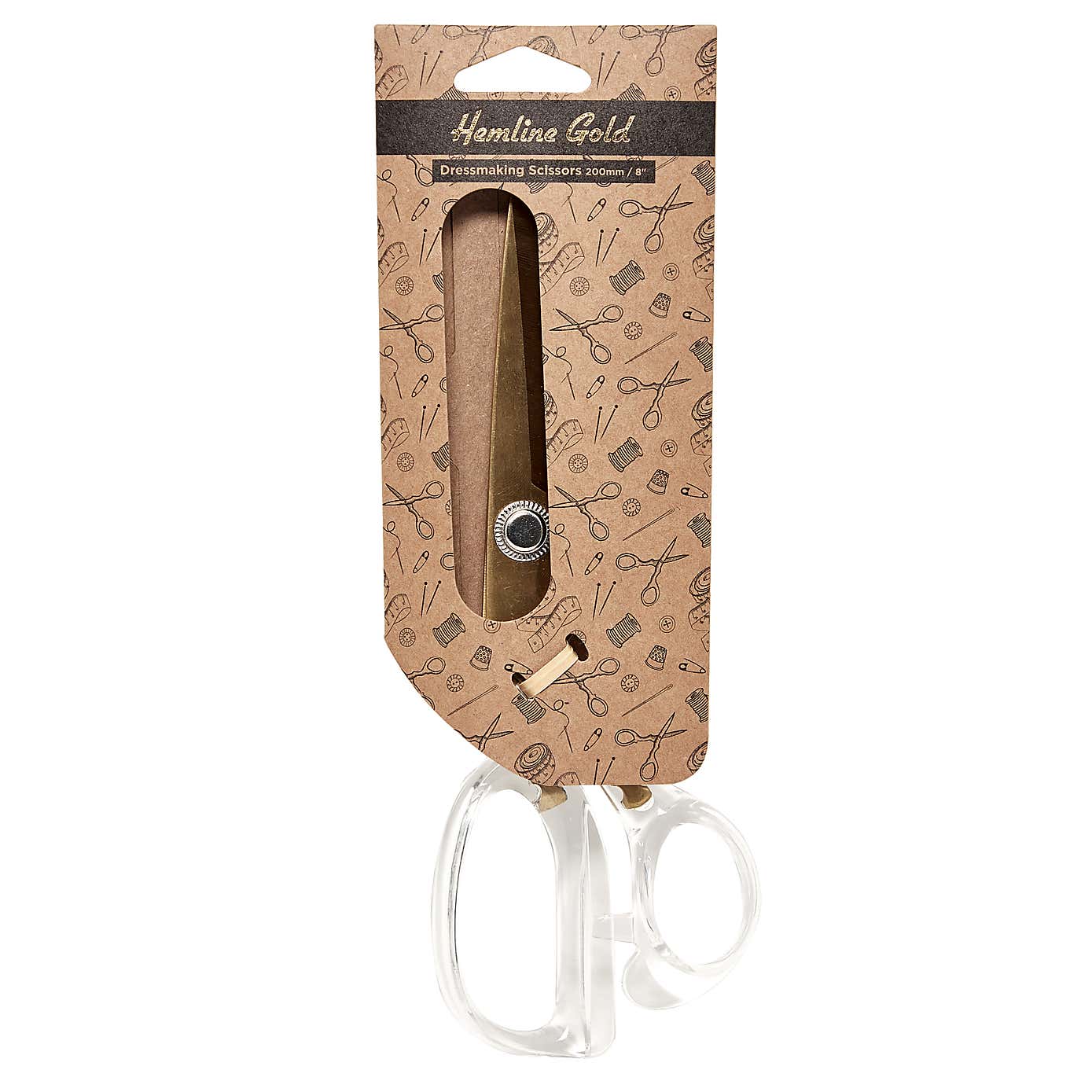 Hemline Gold Brushed Gold Dressmaking Scissors