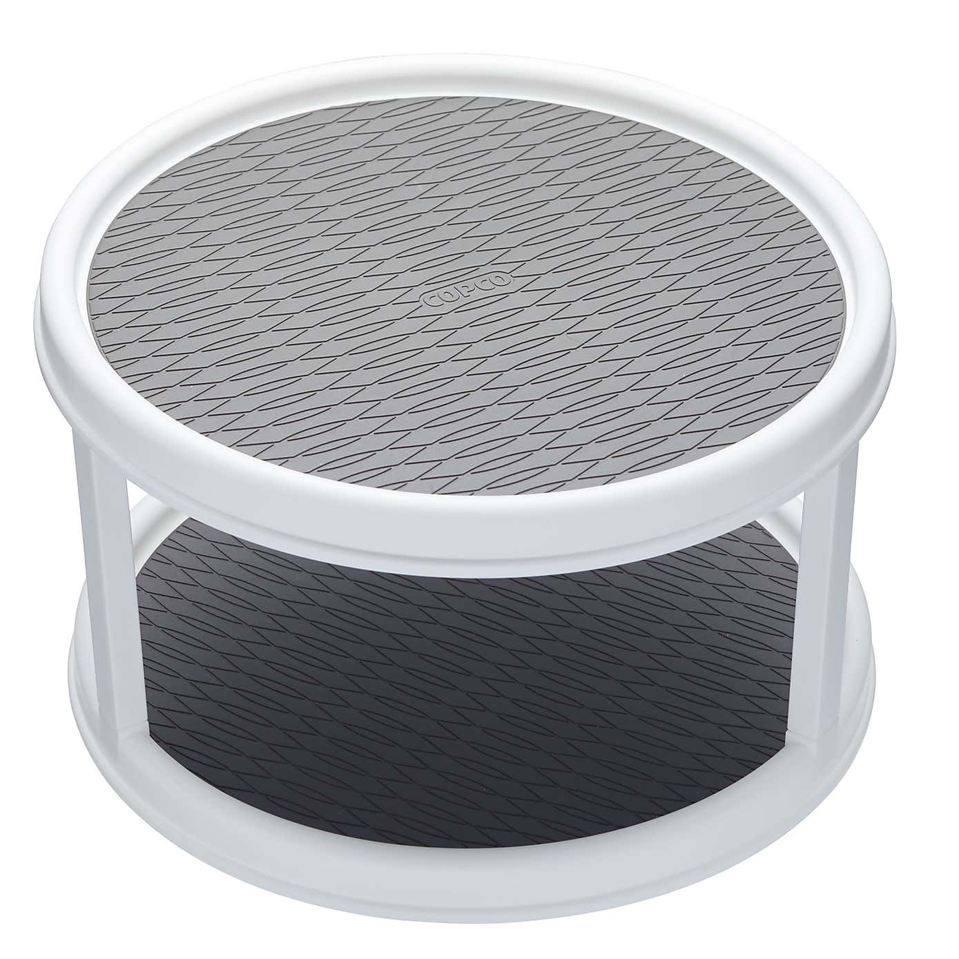 2-Tier Lazy Susan Rotating Cupboard Organiser