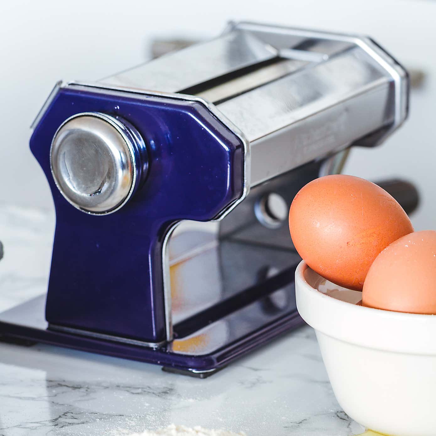 KitchenCraft World of Flavours Pasta Machine Stainless Steel Blue