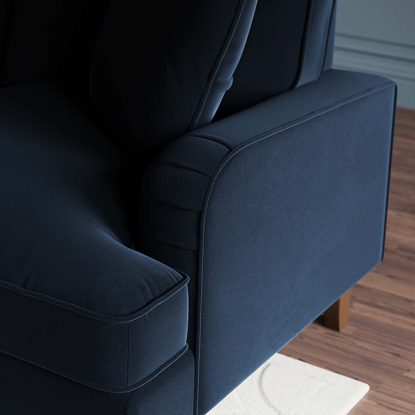 Beatrice Matte Velvet 4 Seater Corner Chaise Double Sofa Bed