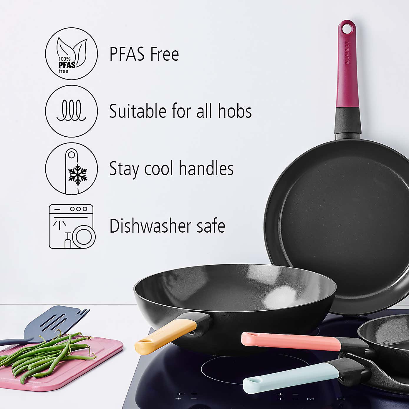 Brabantia Non-Stick Aluminium Pancake Pan, 25cm
