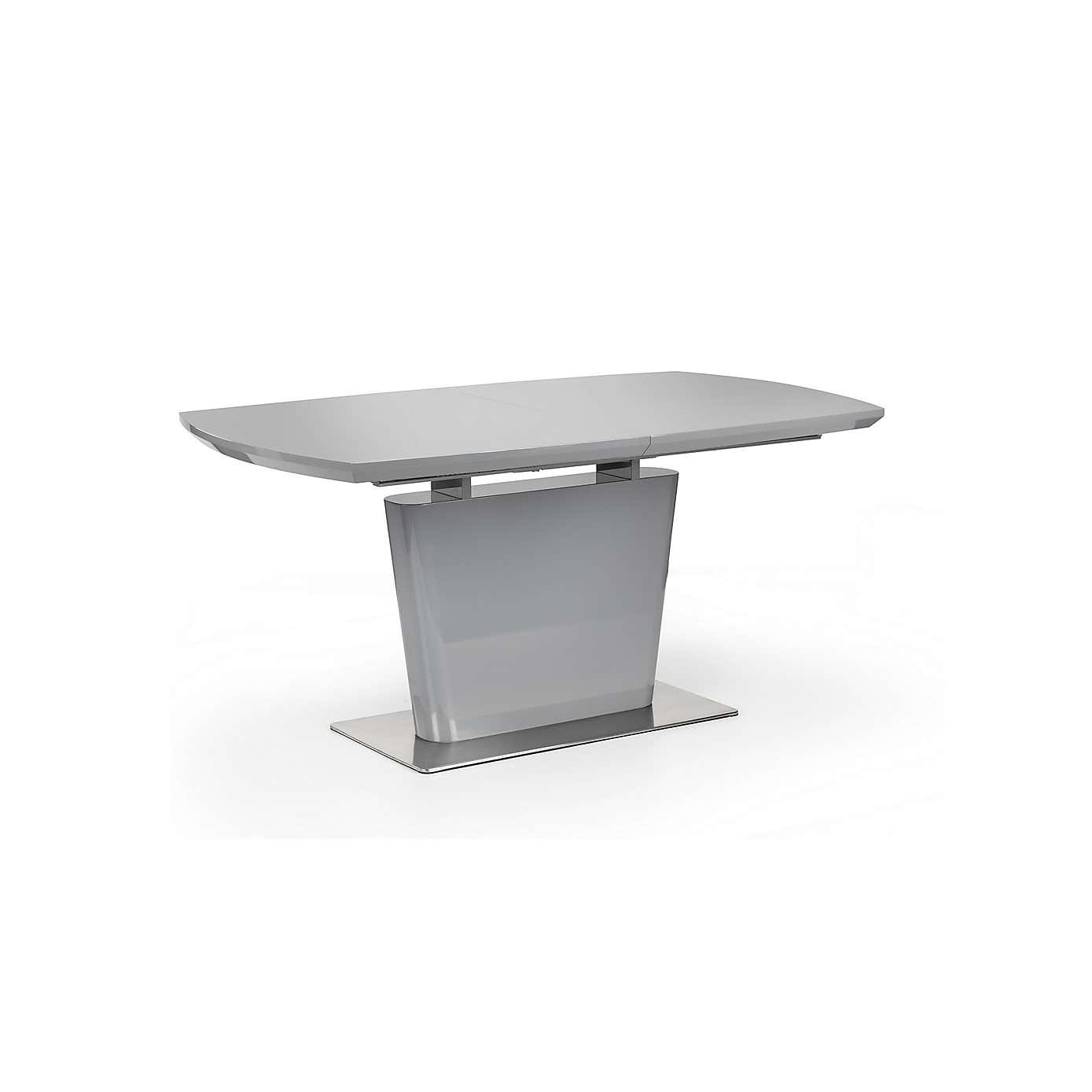 Como High Gloss Extendable Dining Table with 6 Dining Chairs