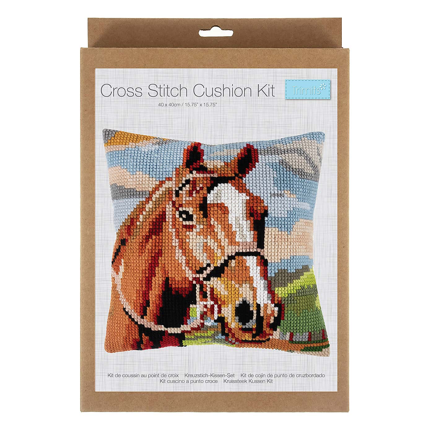 Cushion Kit Horse Brown