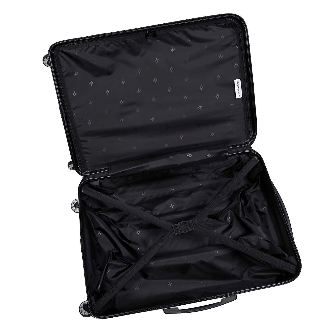 IT Luggage Set of 3 Recline Hard Shell Suitcases