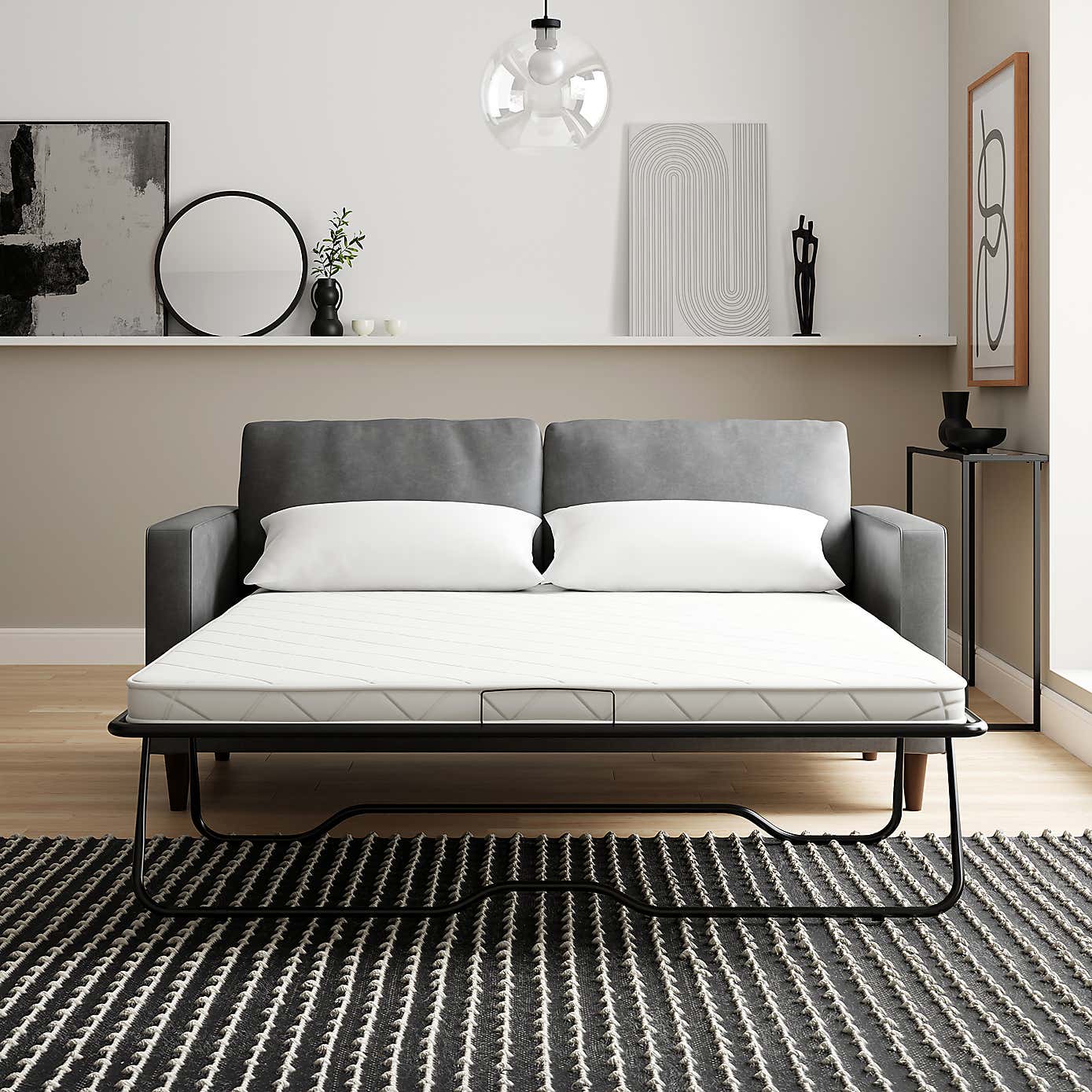 Zoe Faux Leather 3 Seater Double Sofa Bed