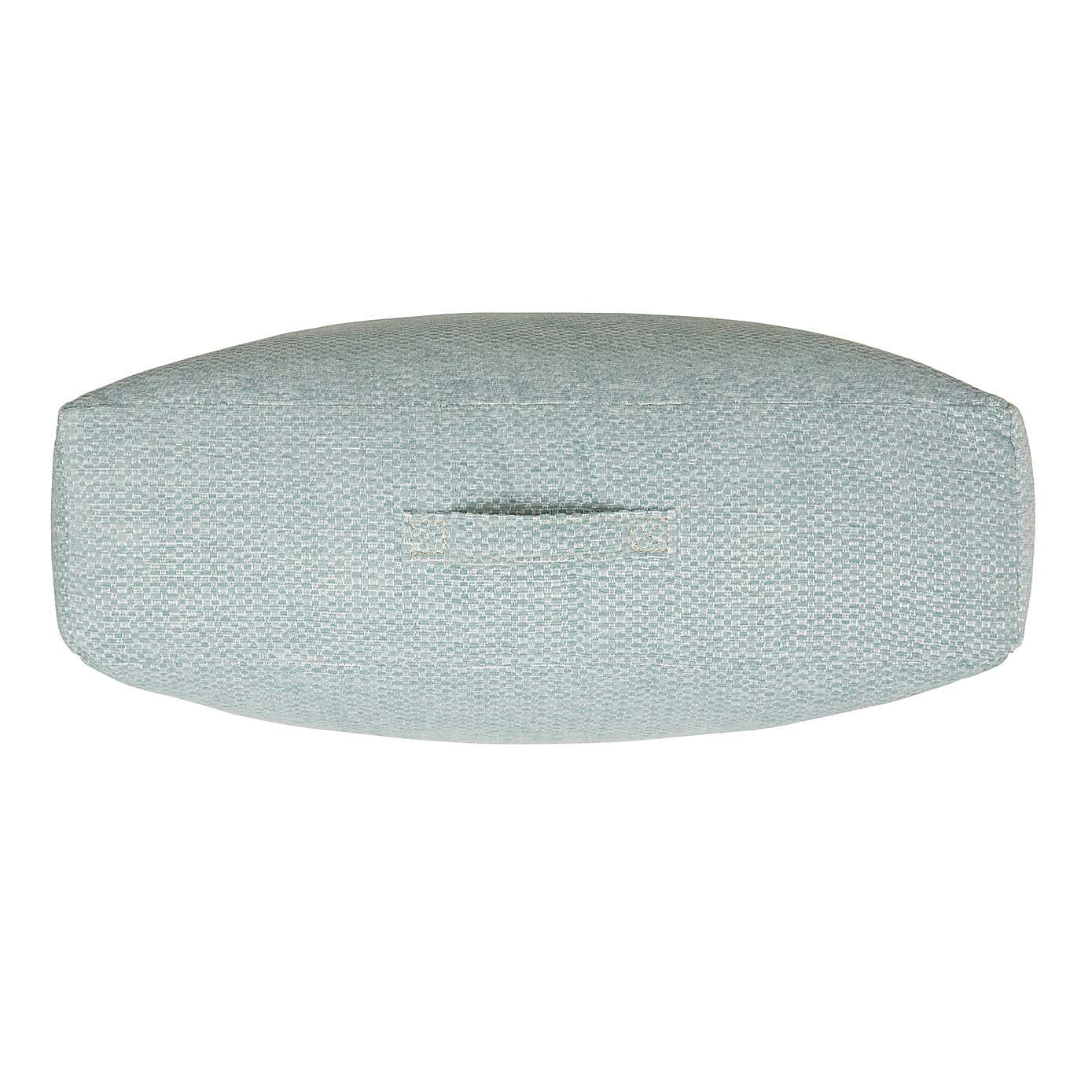 Chenille Duck Egg Slub Floor Cushion