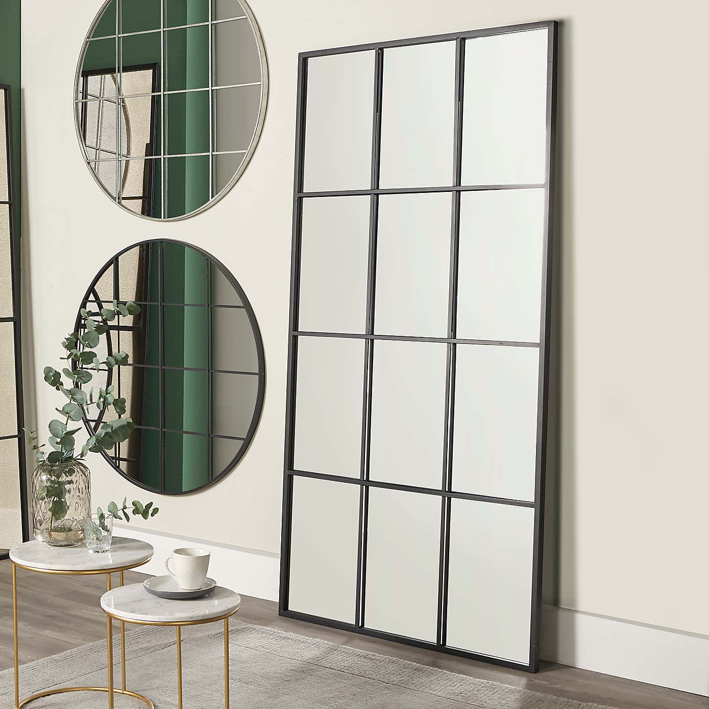 Window Rectangle Full Length Leaner Mirror