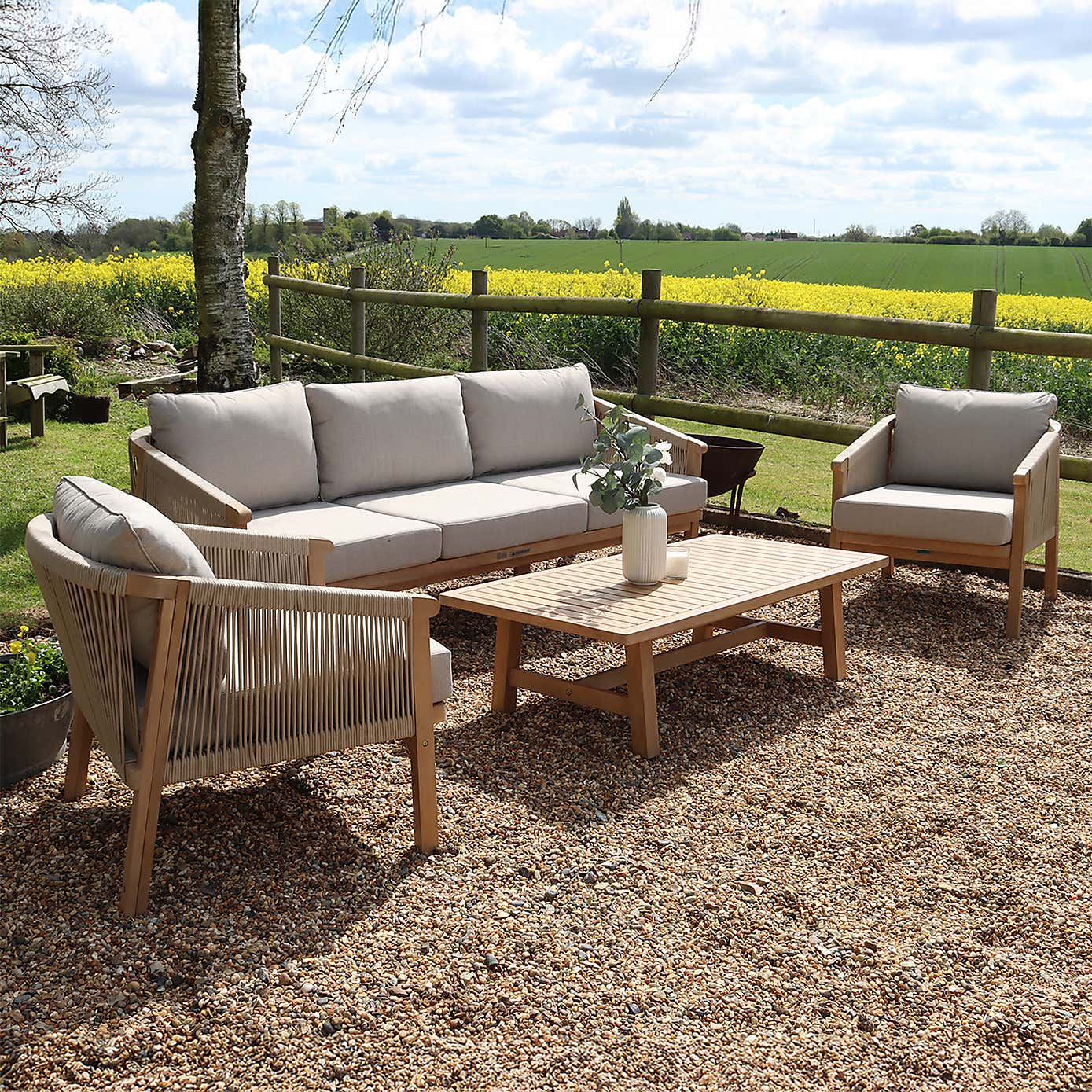 A.Mir Roma 5 Seater Outdoor Lounger Set