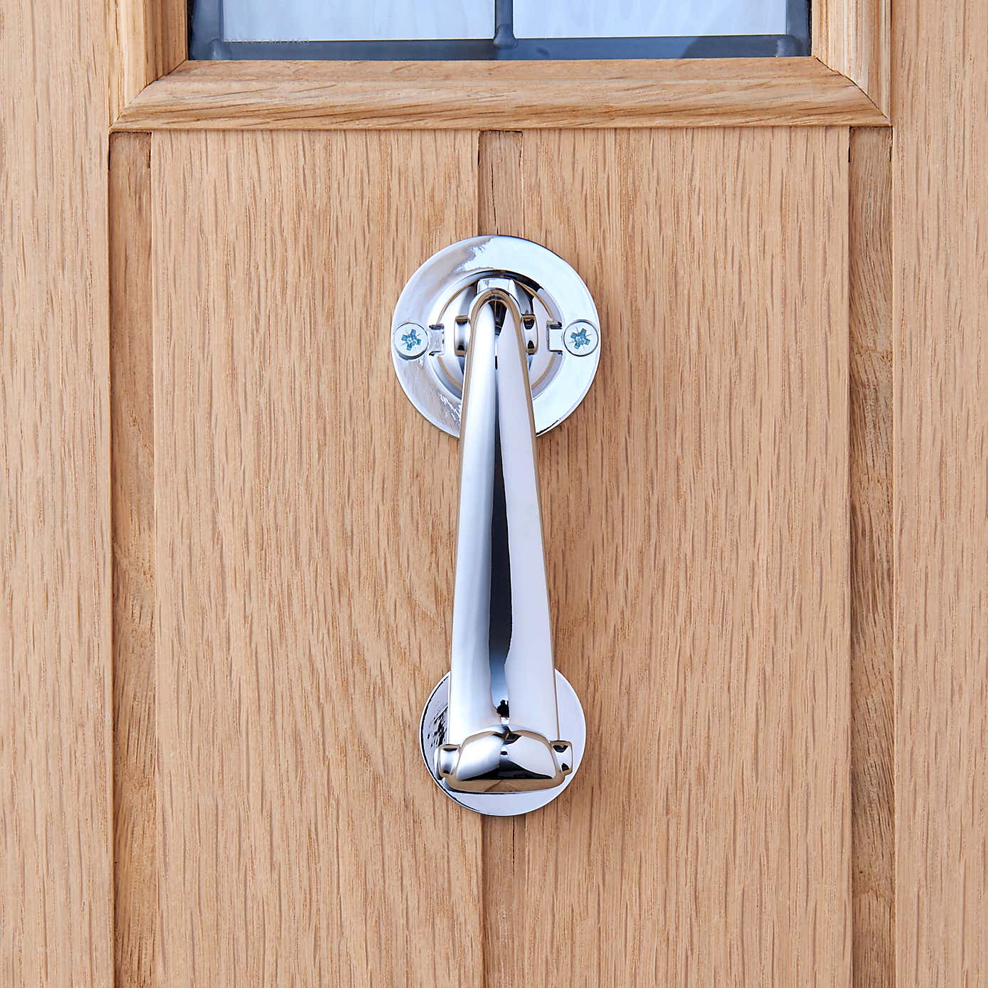 Traditional Scroll Chrome Door Knocker