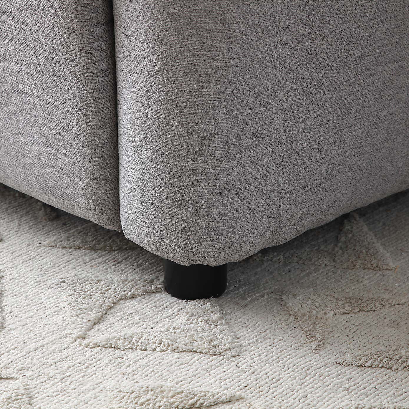 Riley Faux Wool Recliner Chair, Grey