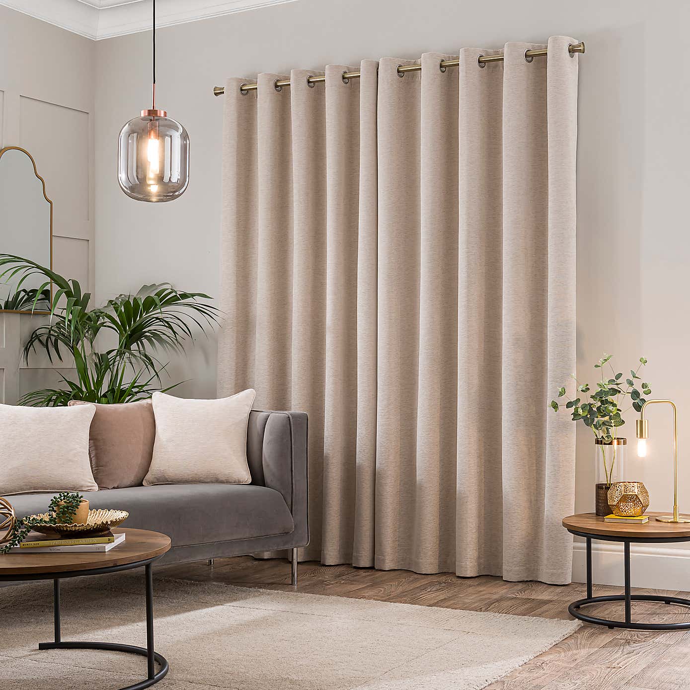 Genoa Chenille Blackout Eyelet Curtains