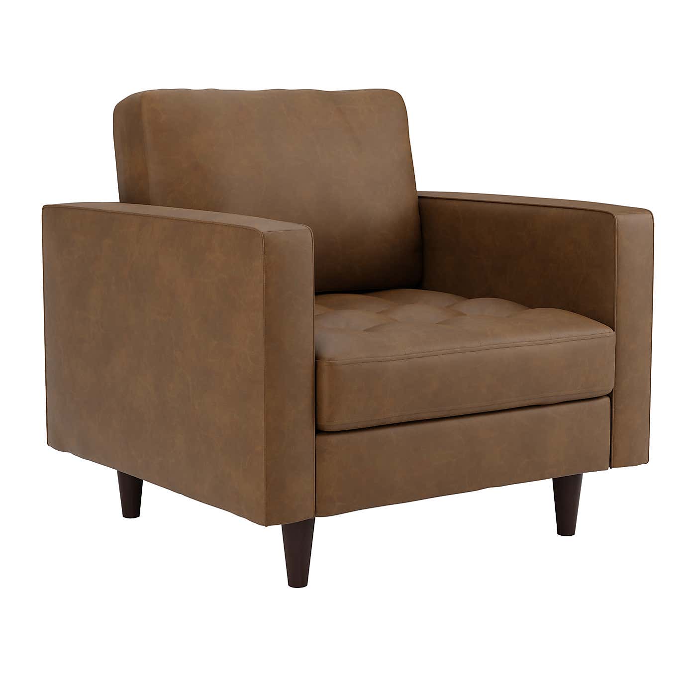 Zoe Faux Leather Armchair