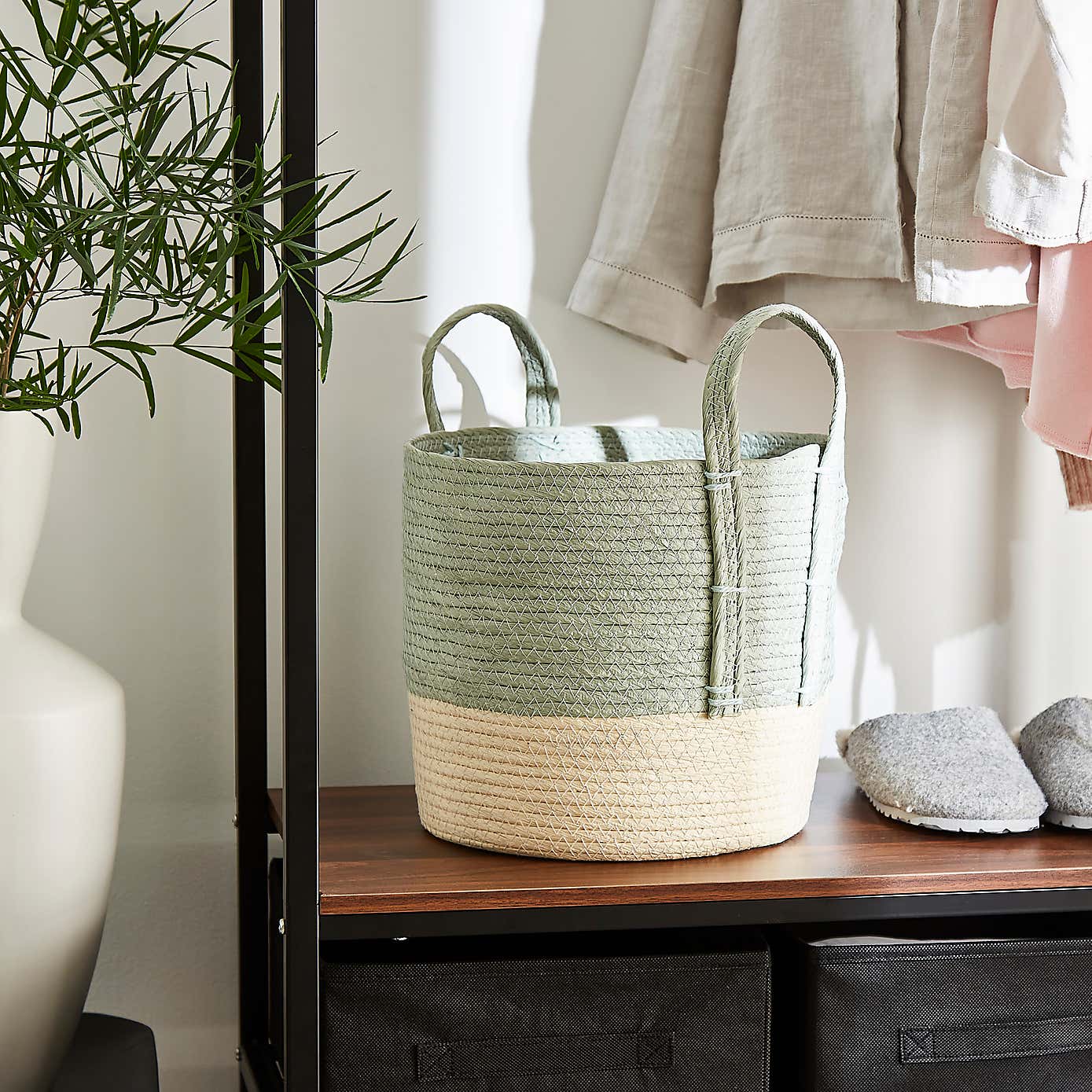 Block Colour Storage Basket