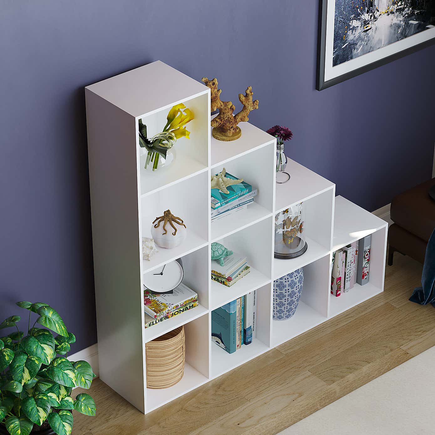 Vida Designs Durham 10 Cube Staircase Storage Unit