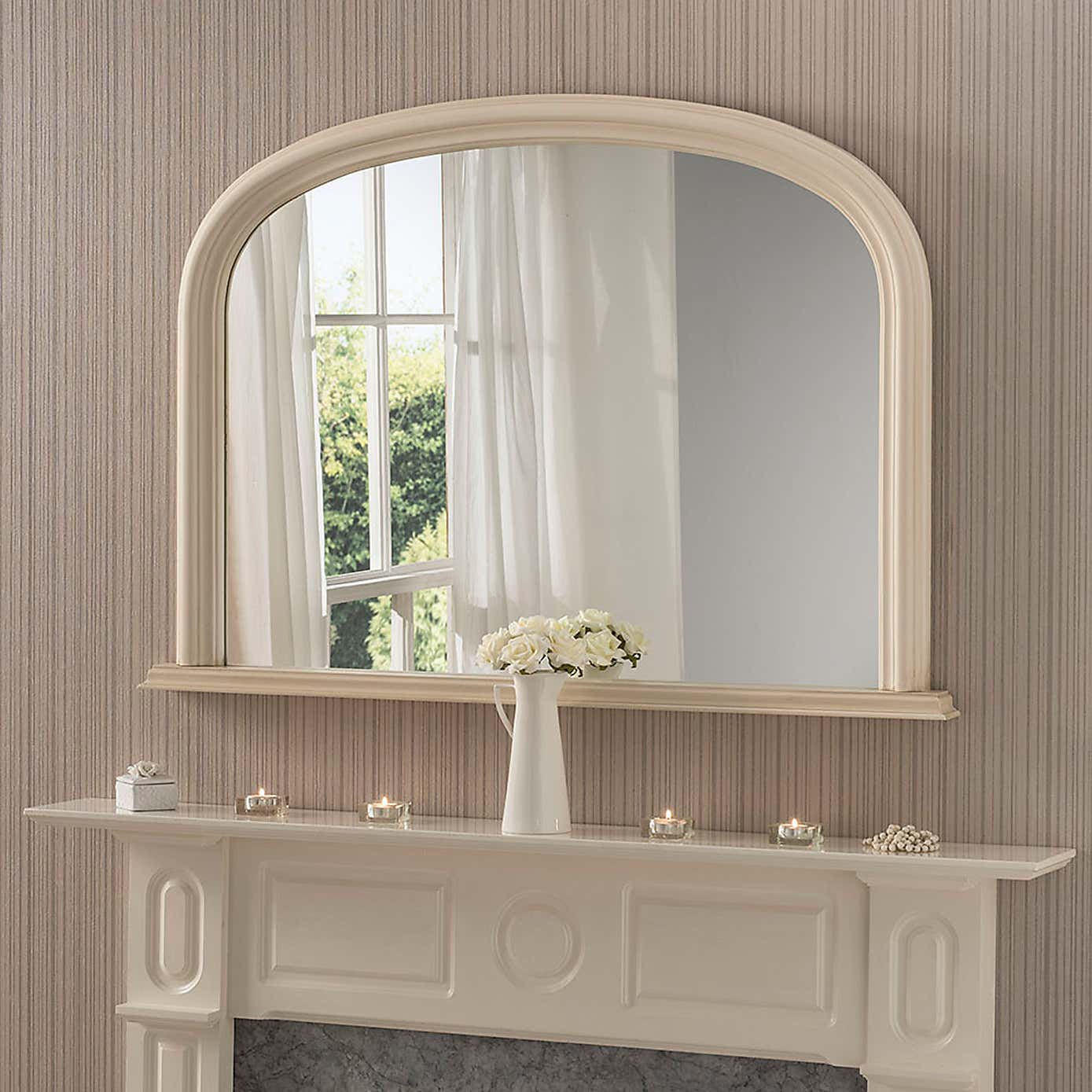 Yearn Contemporary Overmantle Wall Mirror