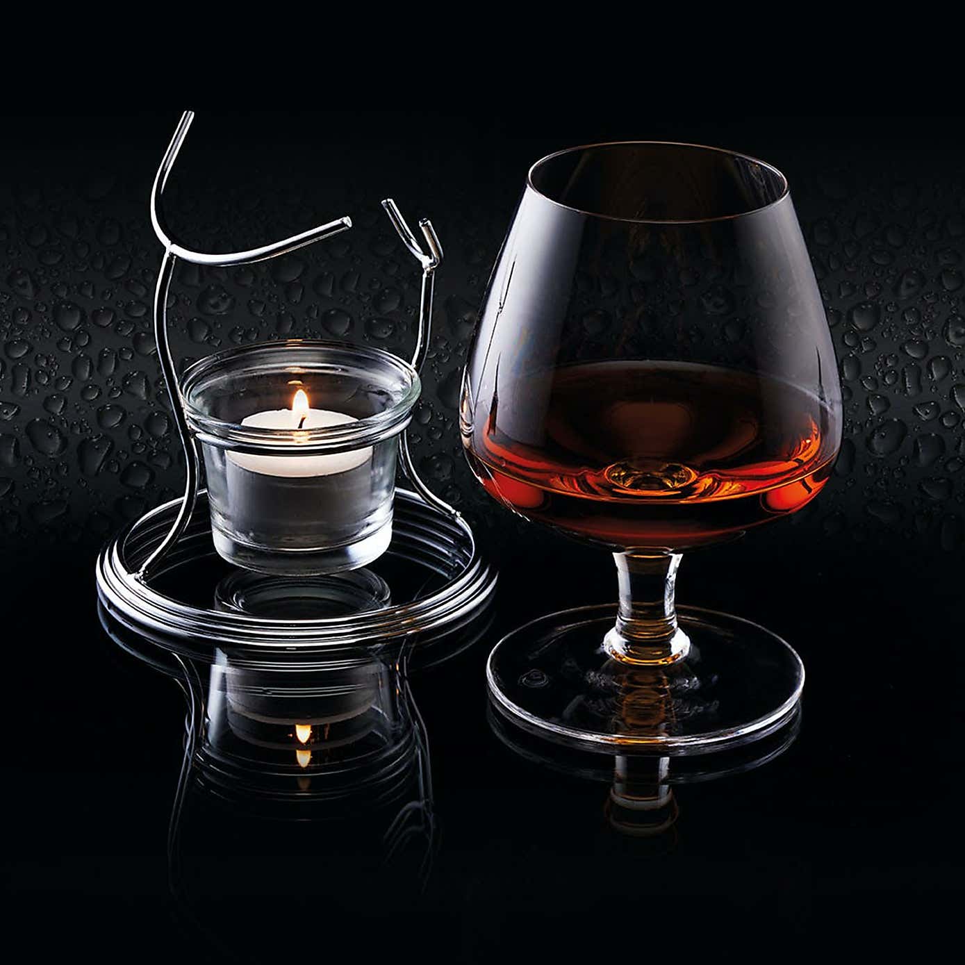 BarCraft Brandy & Cognac Warmer Glass Gift Set