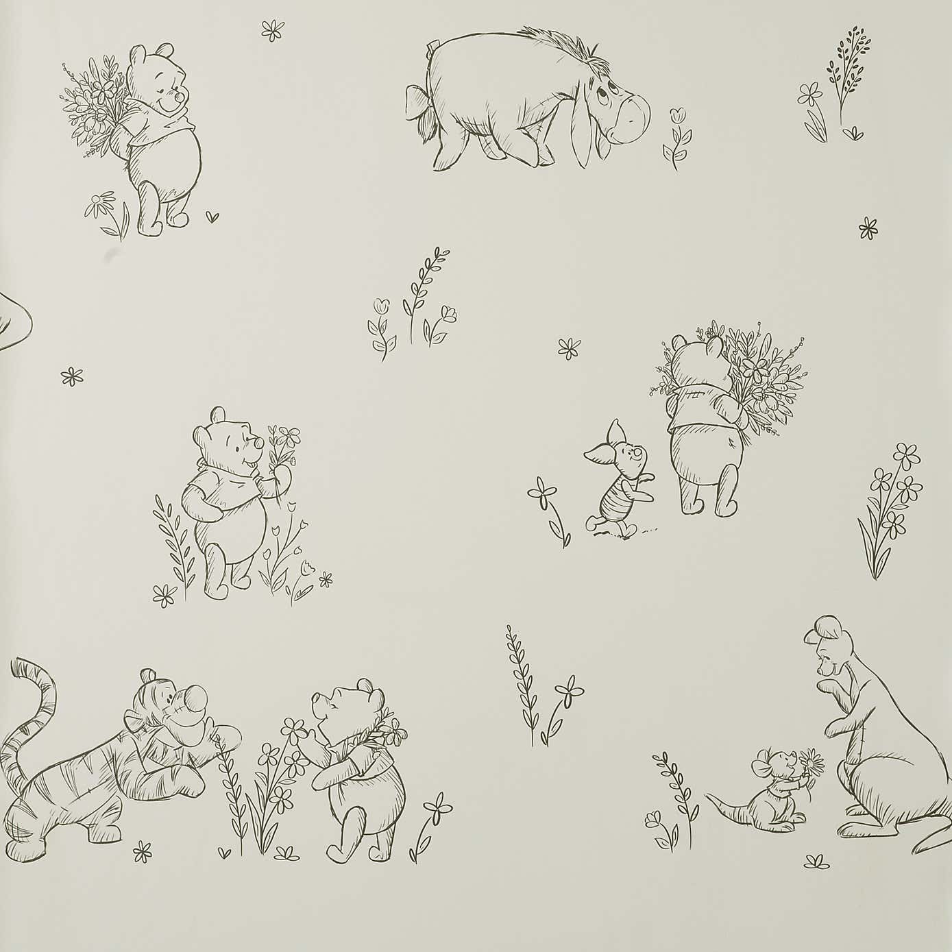 Disney Winnie Mindful Pooh Wallpaper