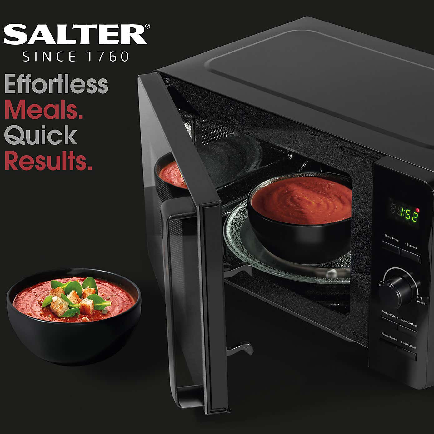 Salter Kuro Black Digital Microwave