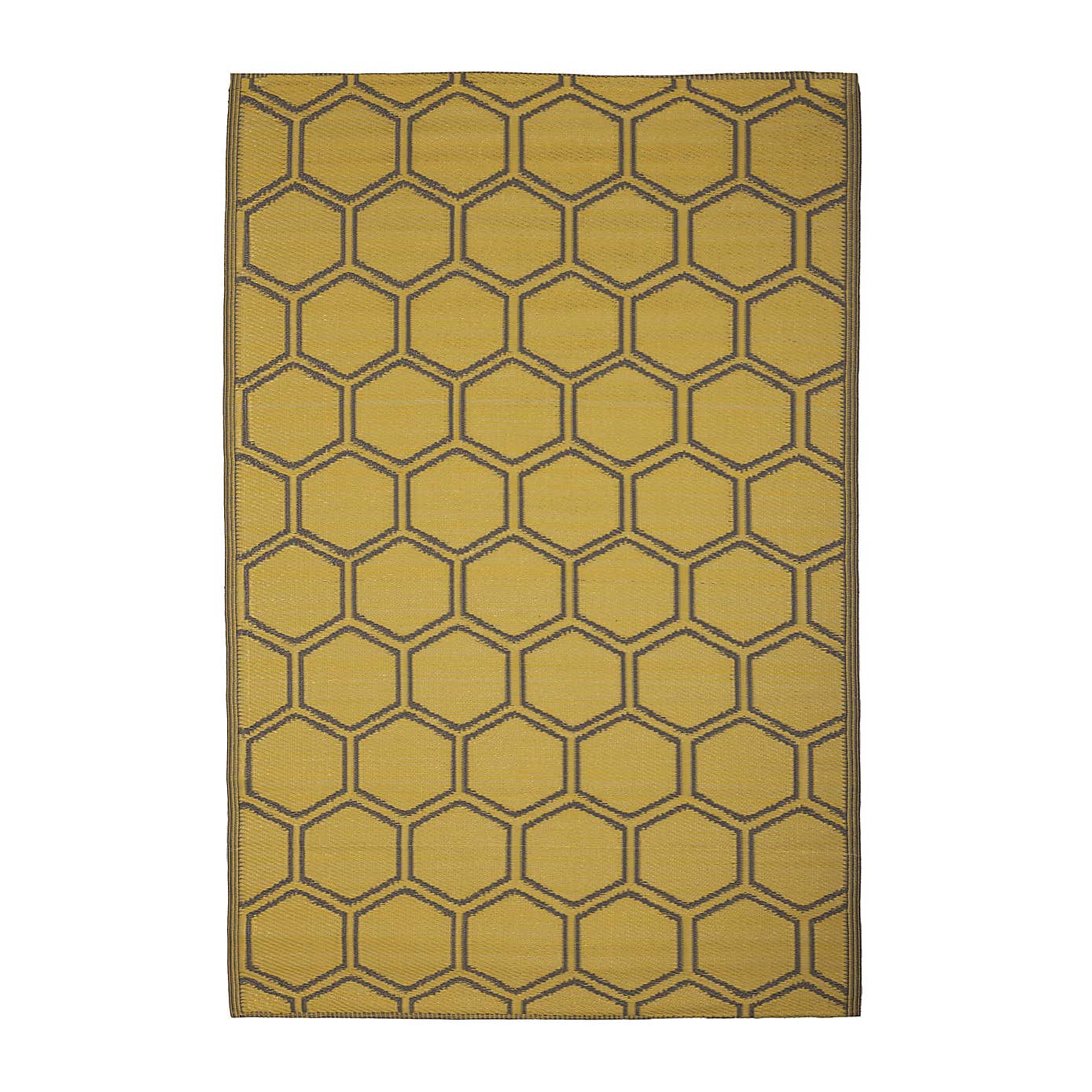Fallen Fruits Honeycomb Outdoor Rug