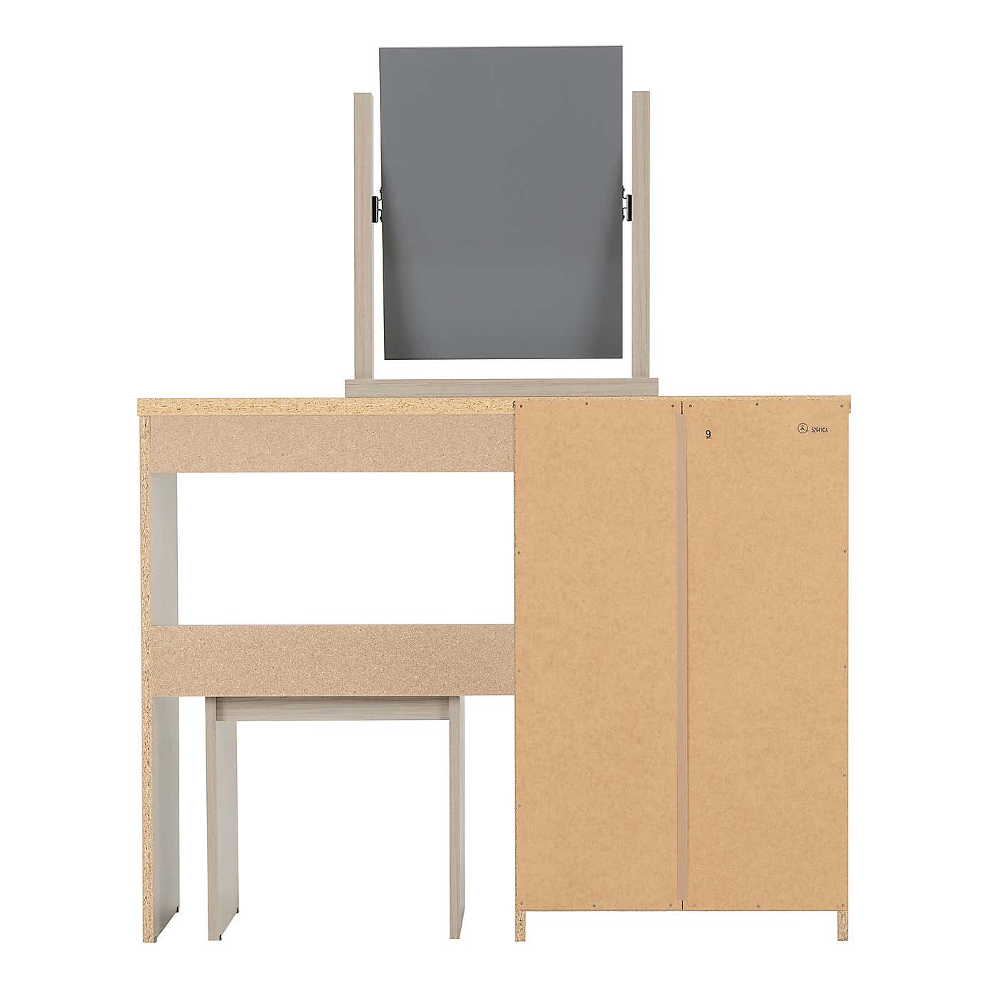 Nevada 4 Drawer Dressing Table Set with Mirror