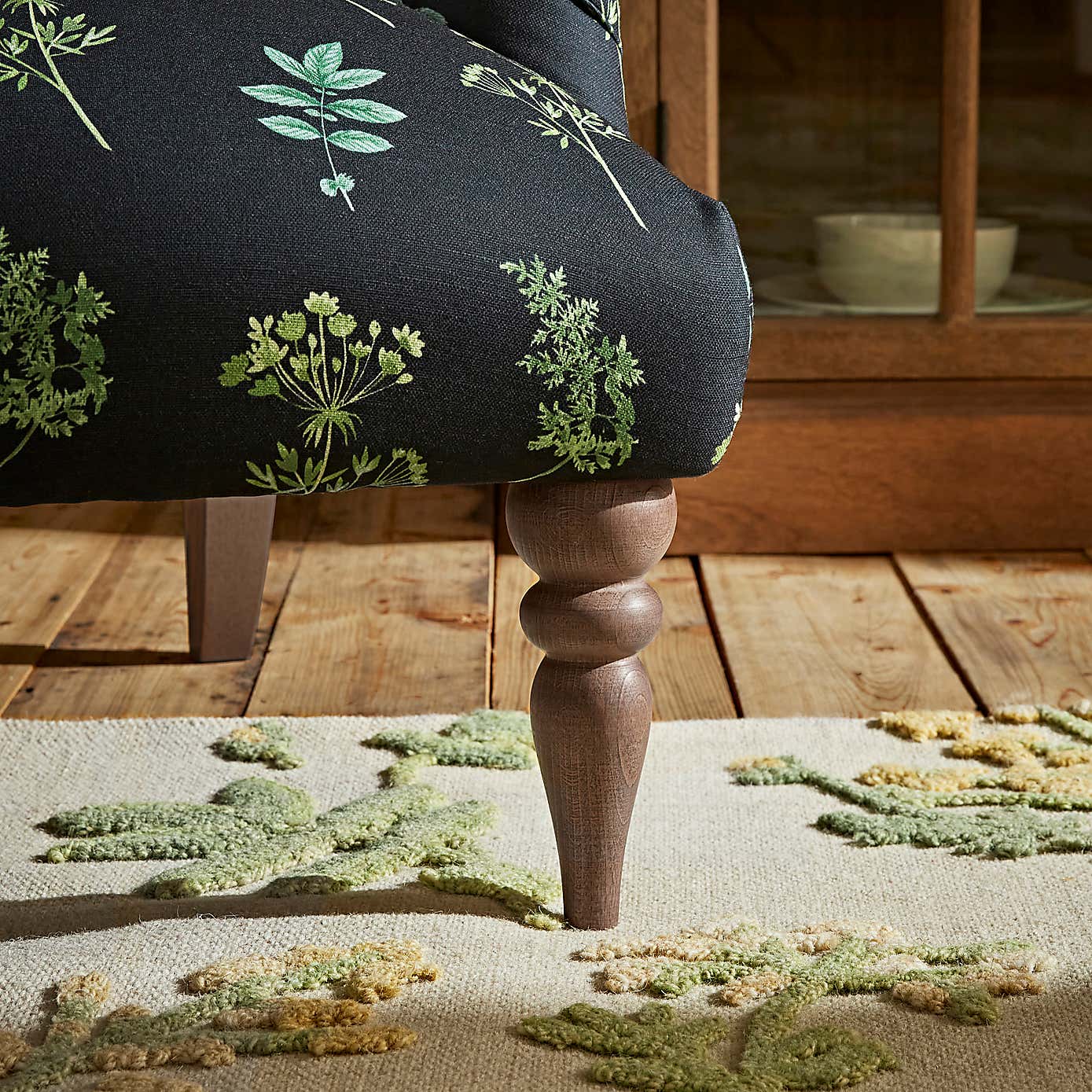 Bibury Marsh Botanical Print Armchair
