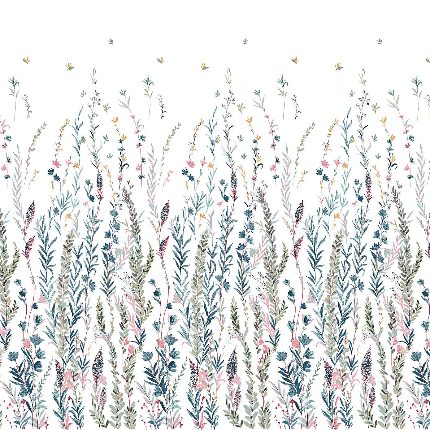 Whimsical Botanical Mural