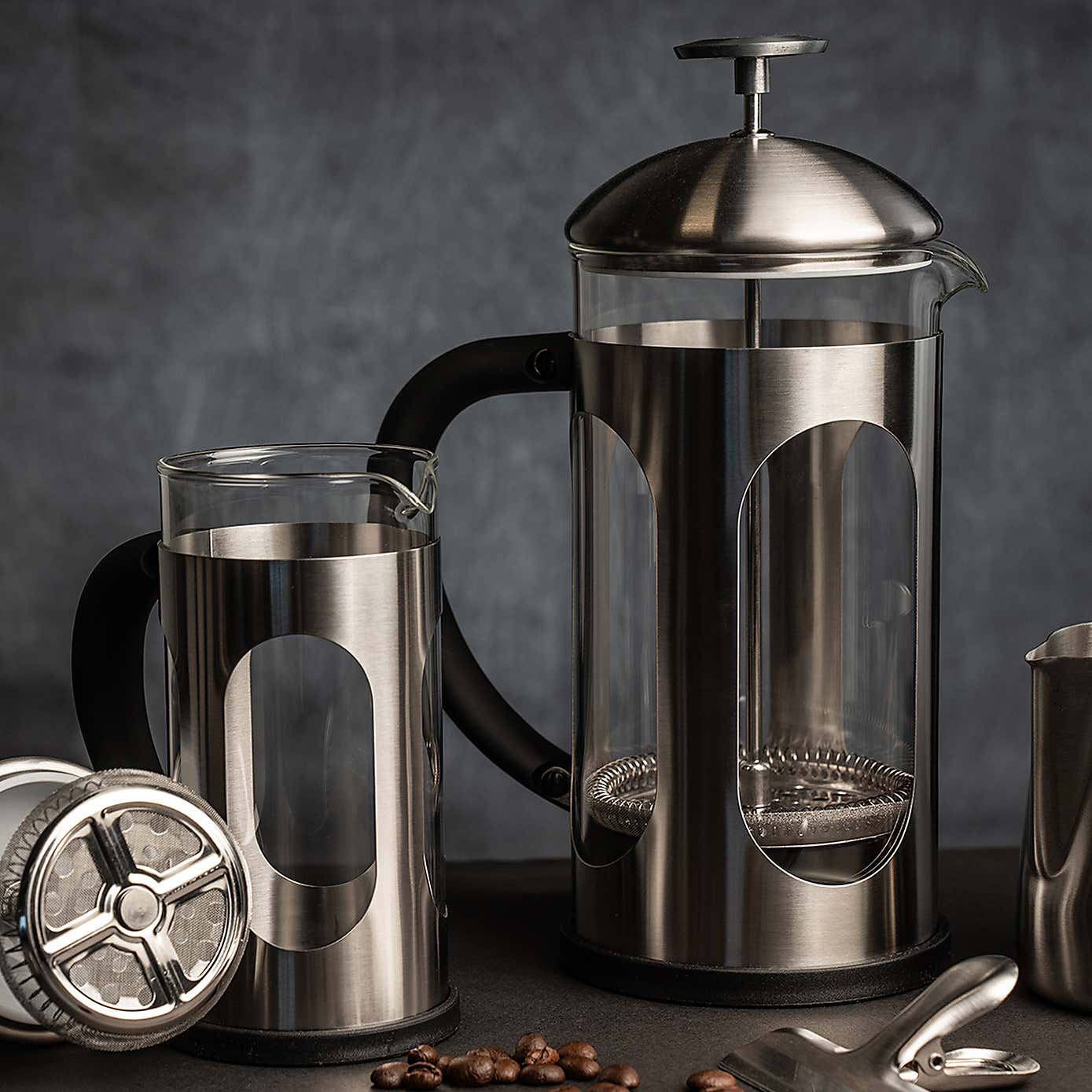 Siip Infuso Stainless Steel Glass 3 Cup Cafetiere